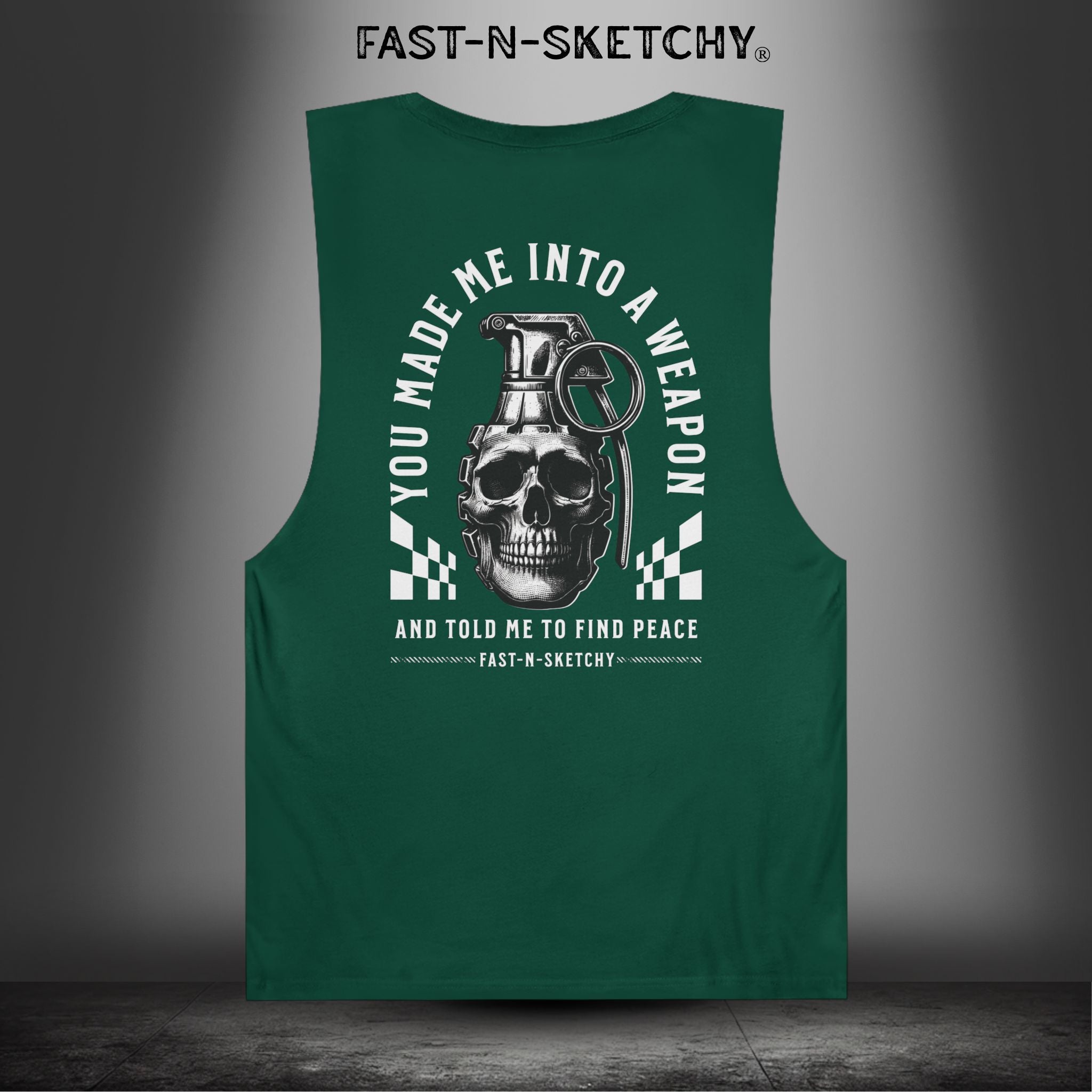 YOU MADE ME INTO A WEAPON & TOLD ME TO FIND PEACE - Muscle Tank Top