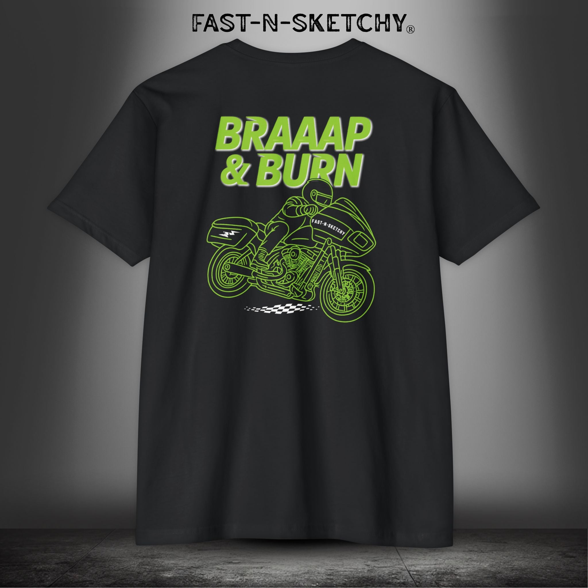 Braaap & Burn: Biker Edition Bagger Races T-Shirt