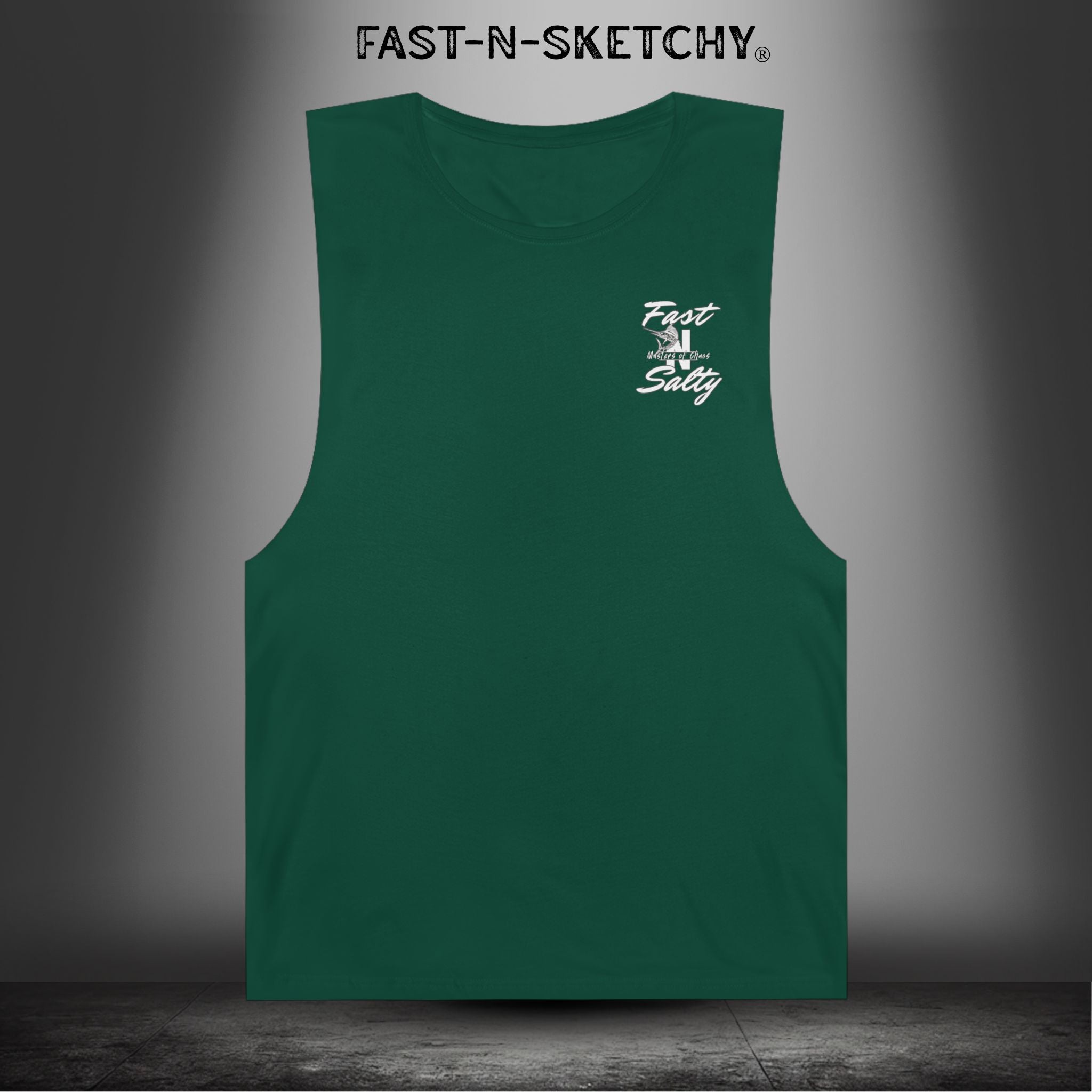 WE GREW HERE, YOU FLEW HERE, GO AWAY: Muscle Tank Top (Dark Colors)