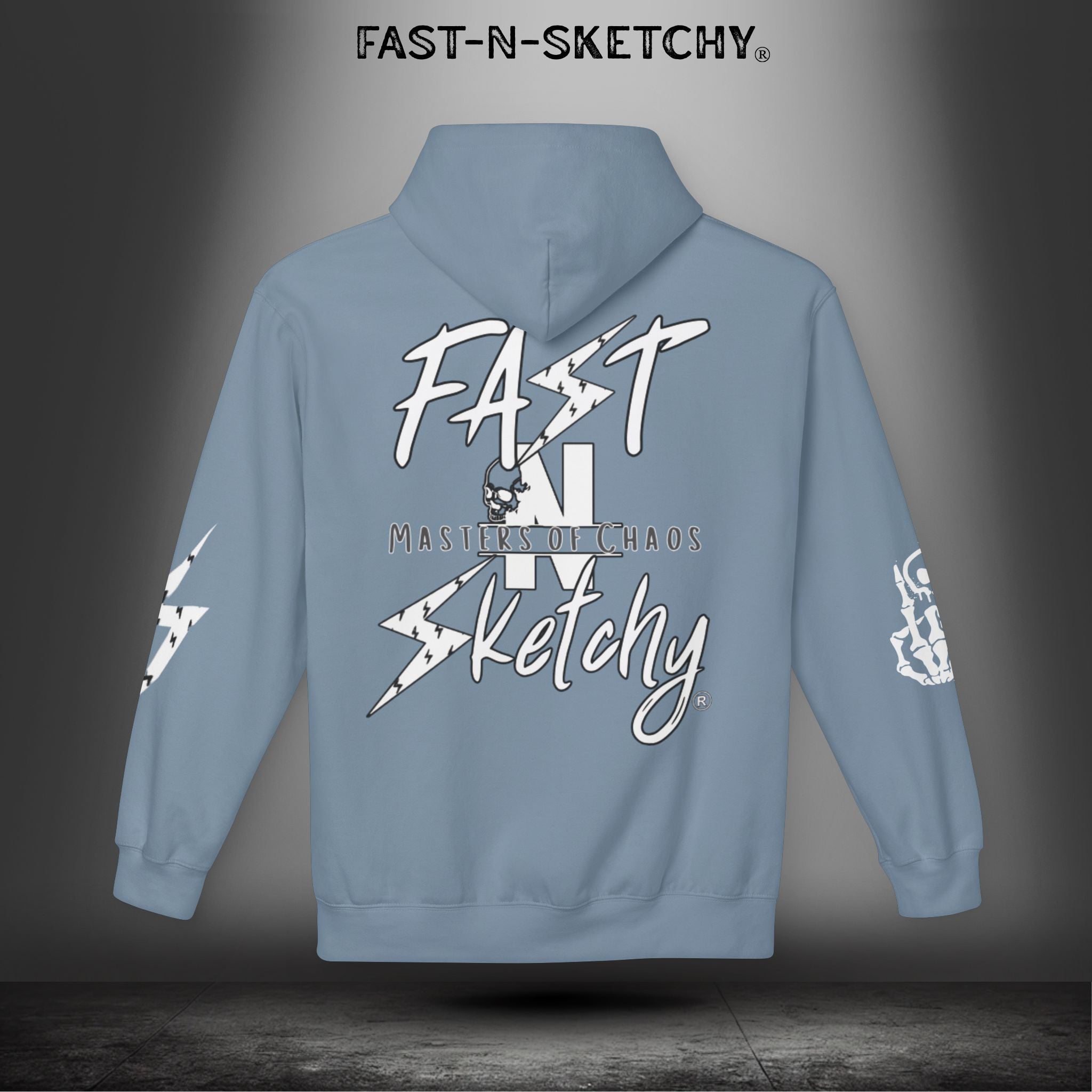 FAST-N-SKETCHY®: Fleece Hoodie 80/20 Blend (Dark Colors)