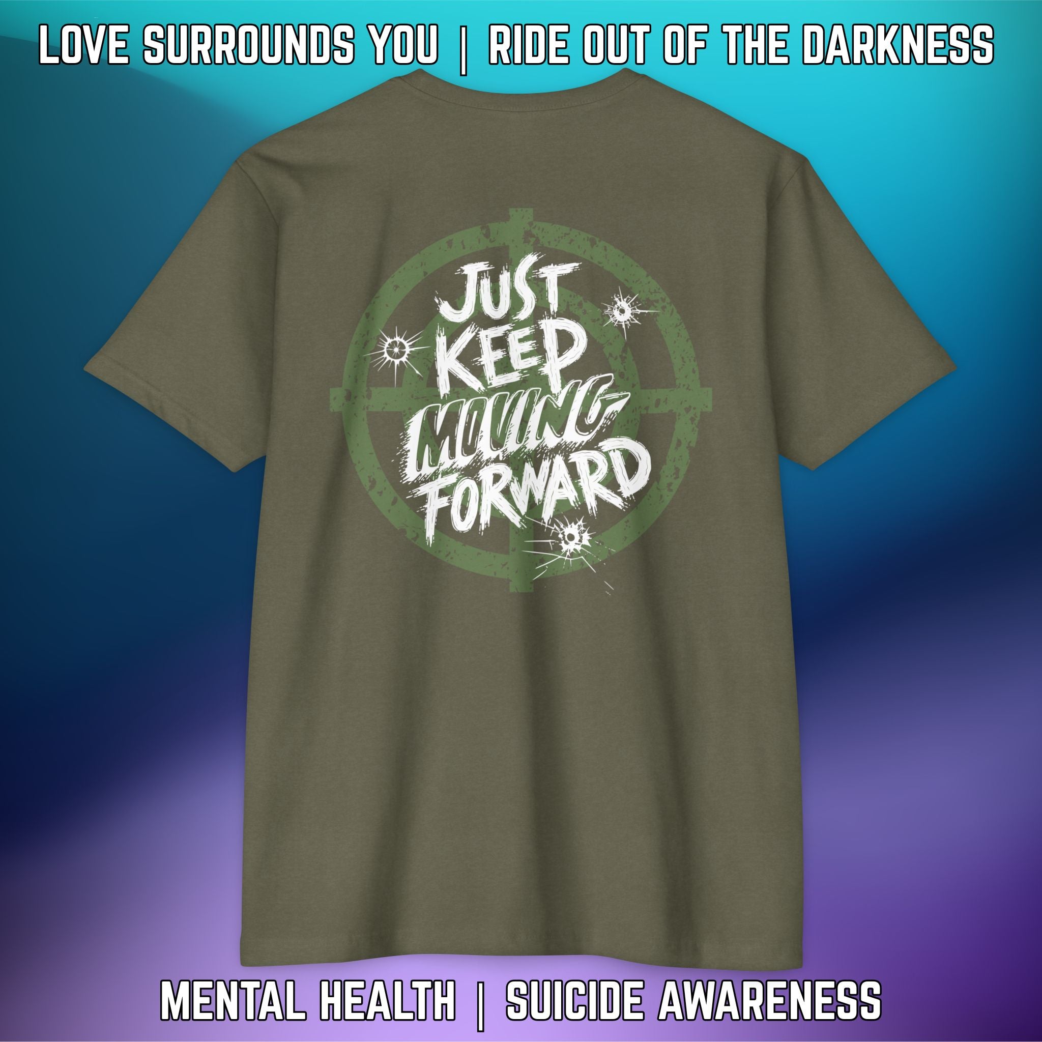 JUST KEEP MOVING FORWARD: T-Shirt Next Level 6210 - LSY