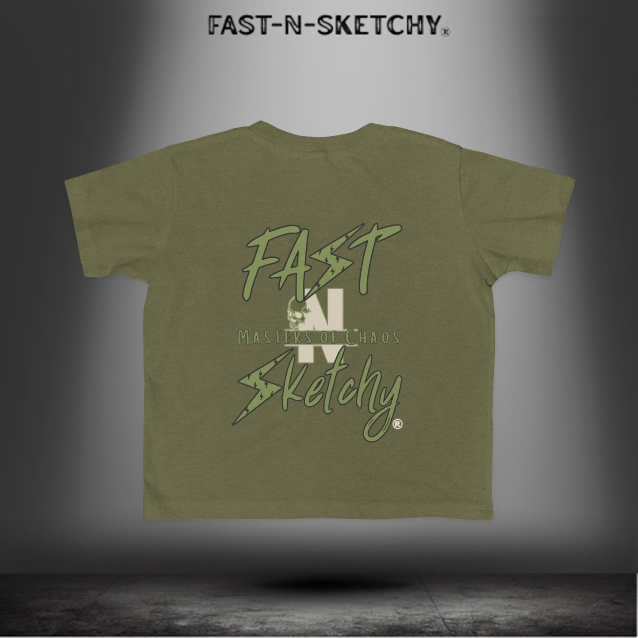 FAST-N-SKETCHY® Mayhem Starter Kit – Toddler Tee | All Gas. No Nap Time. Just Vibes.