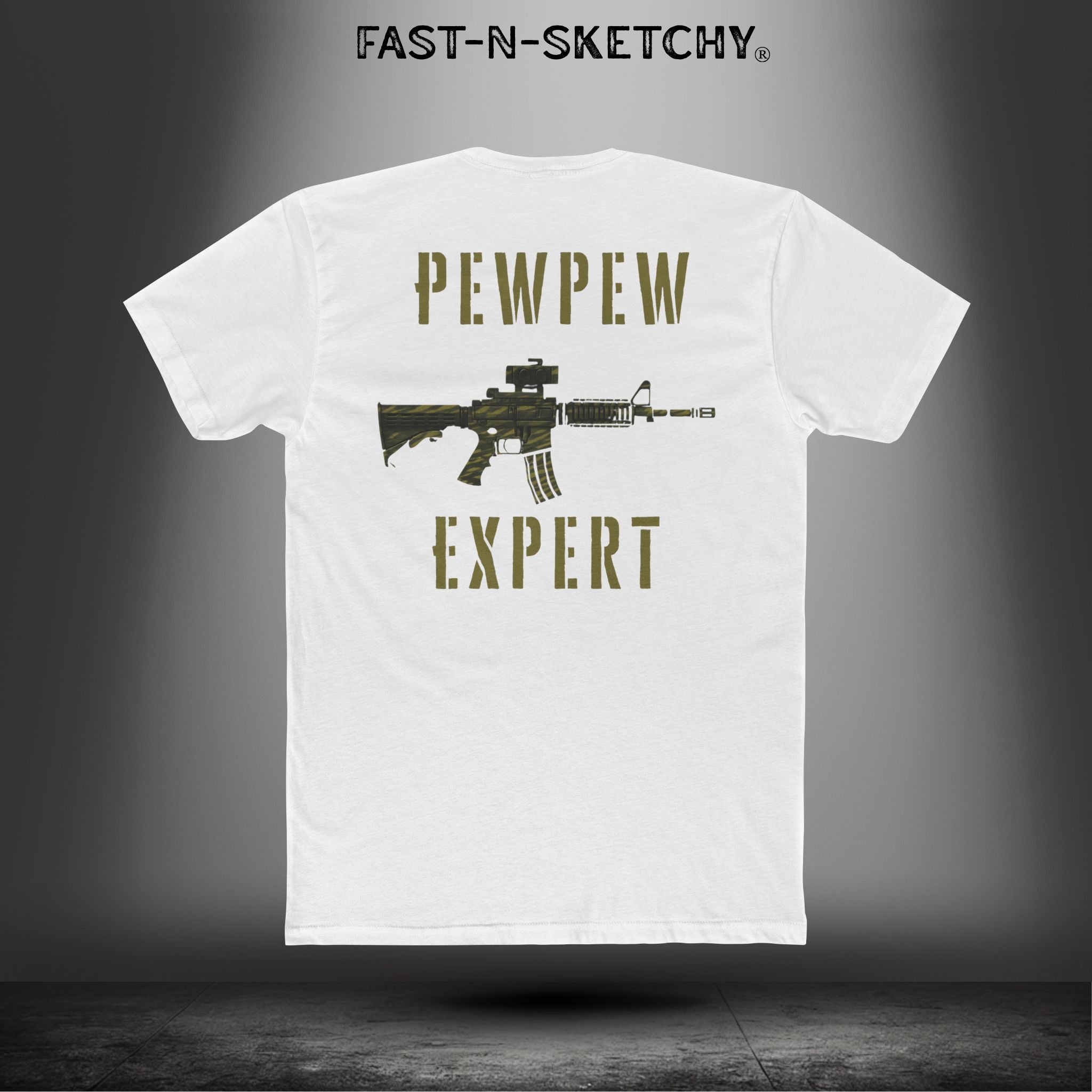 Pew Pew Expert: Military Edition Relaxed Classic Tee