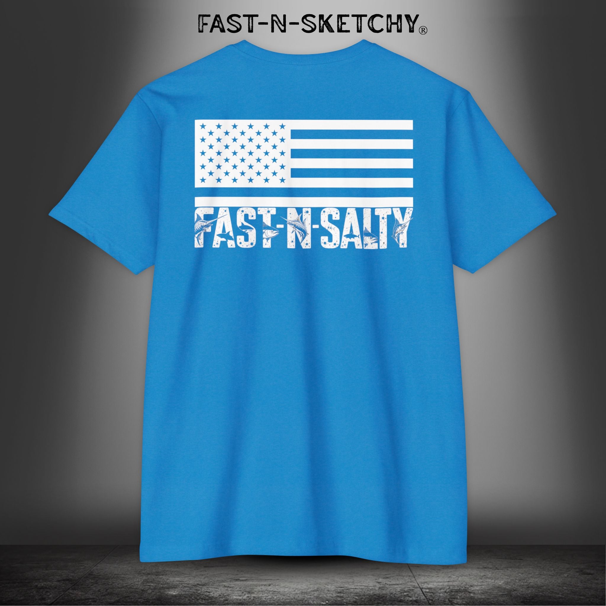 Fast-N-Salty Flag Tee — Premium Fitted Patriotic T-Shirt