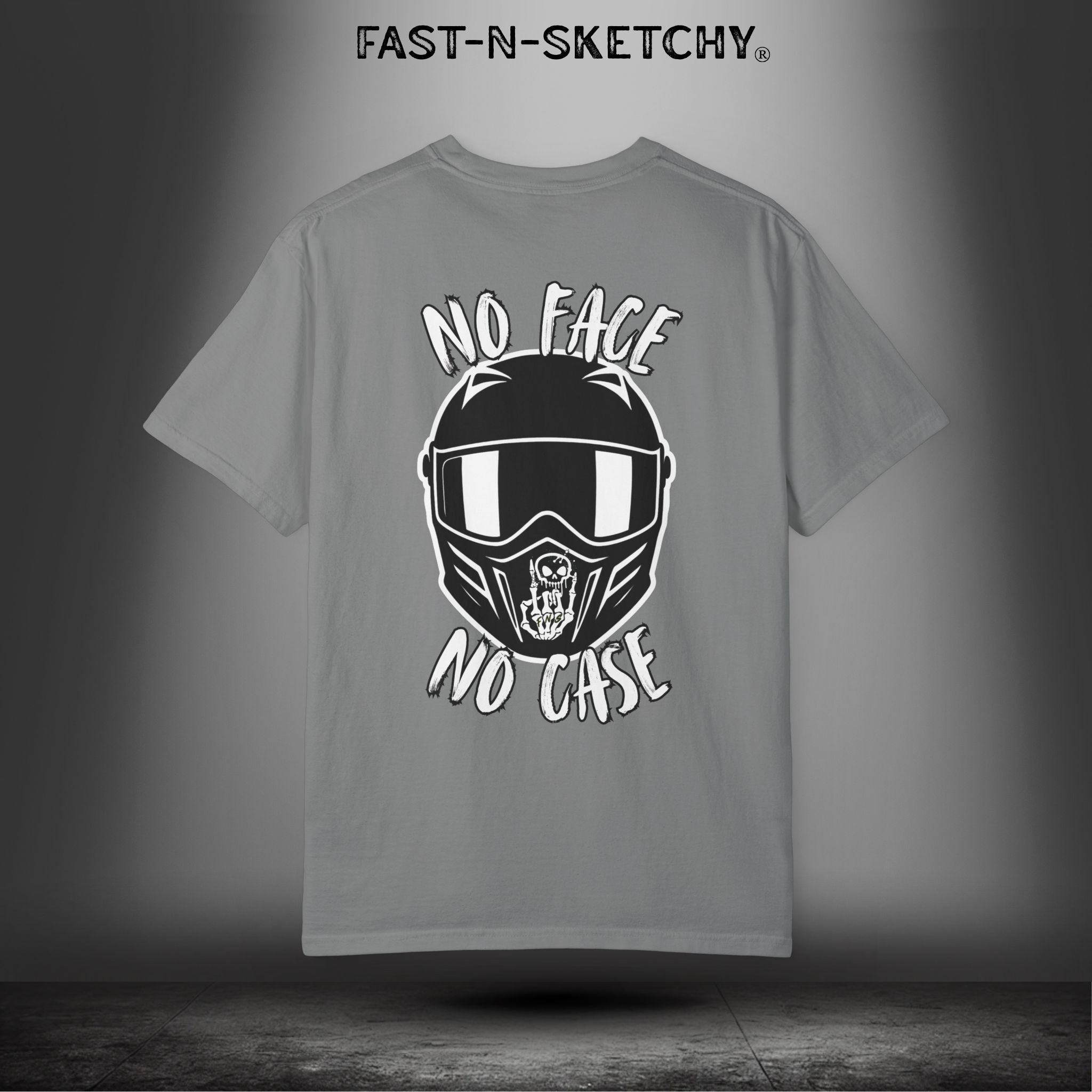 No Face, No Case: FAST-N-SKETCHY - T-Shirt up to 4XL (Multiple Colors)