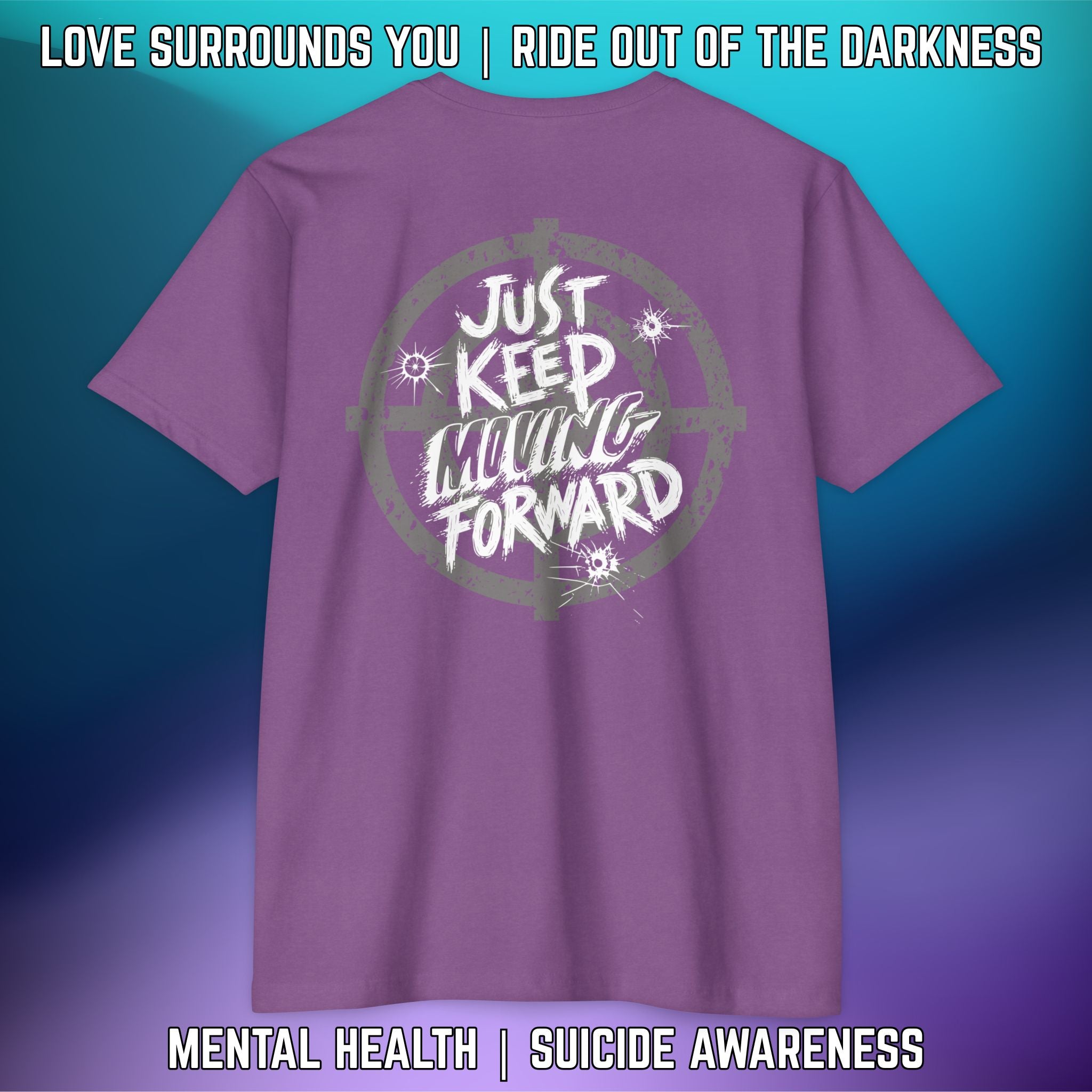 JUST KEEP MOVING FORWARD: T-Shirt Next Level 6210 - LSY