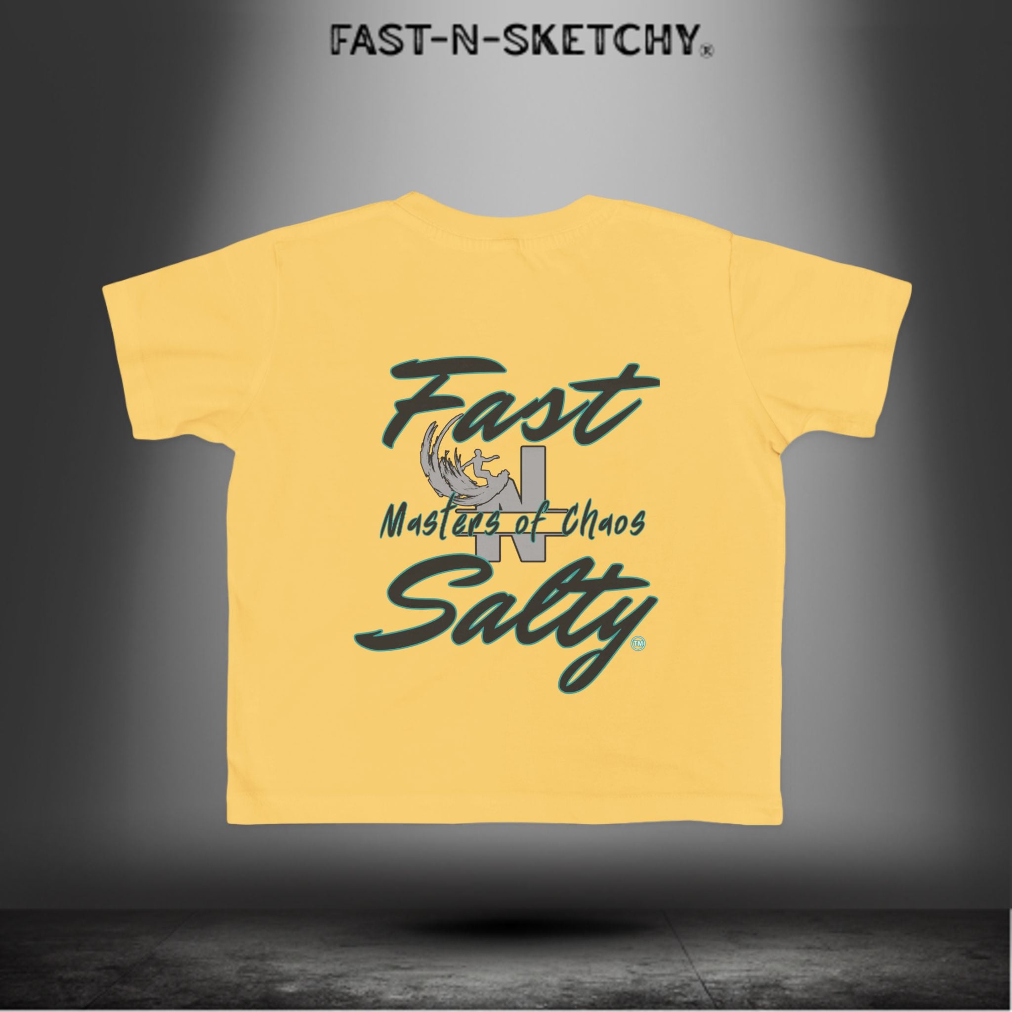 FAST-N-SALTY™ Little Ripper – Surfer Toddler Tee | Wipeouts Welcome. Attitude Required.
