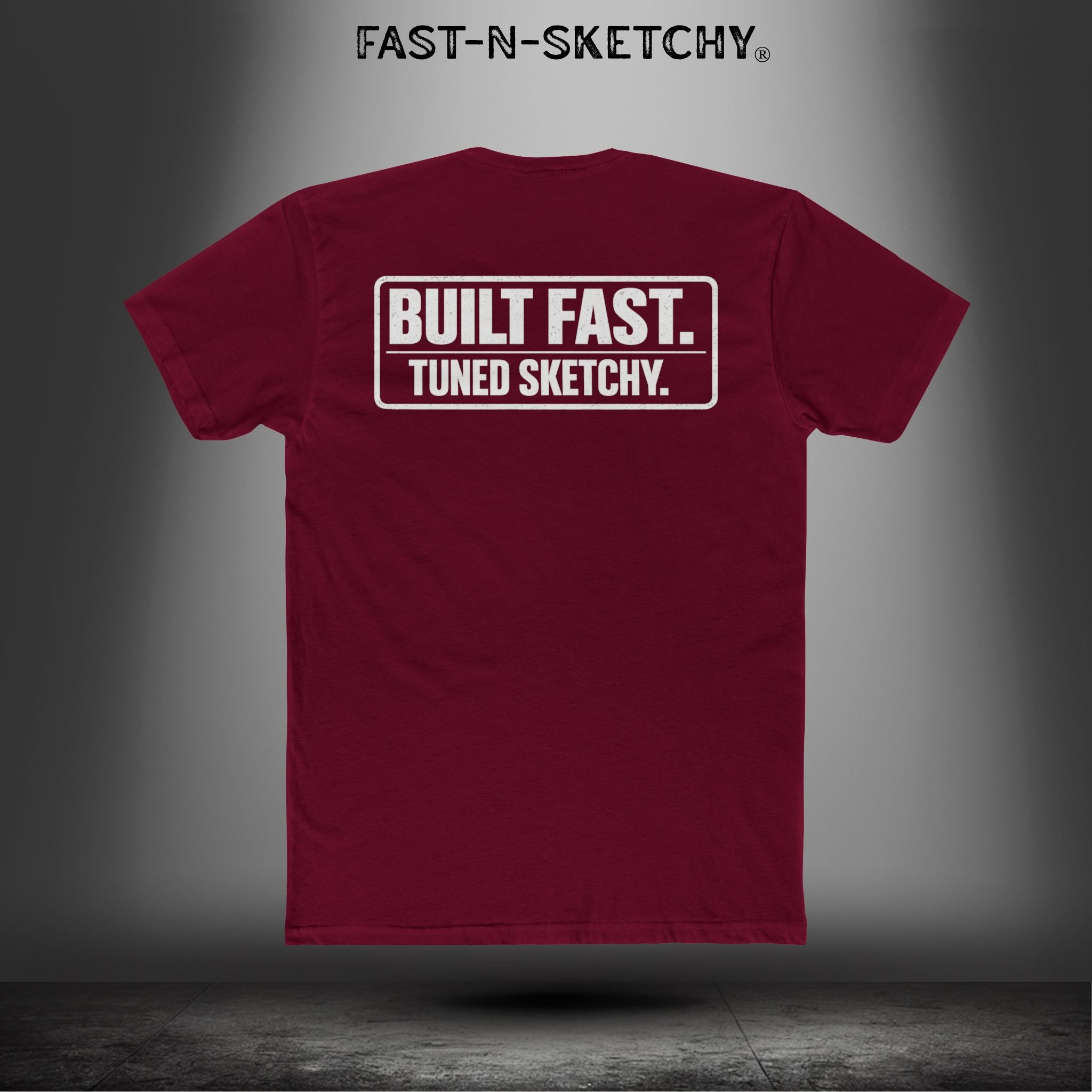 Built Fast, Tuned Sketchy: Bagger Racing Biker Edition Relaxed Classic Tee