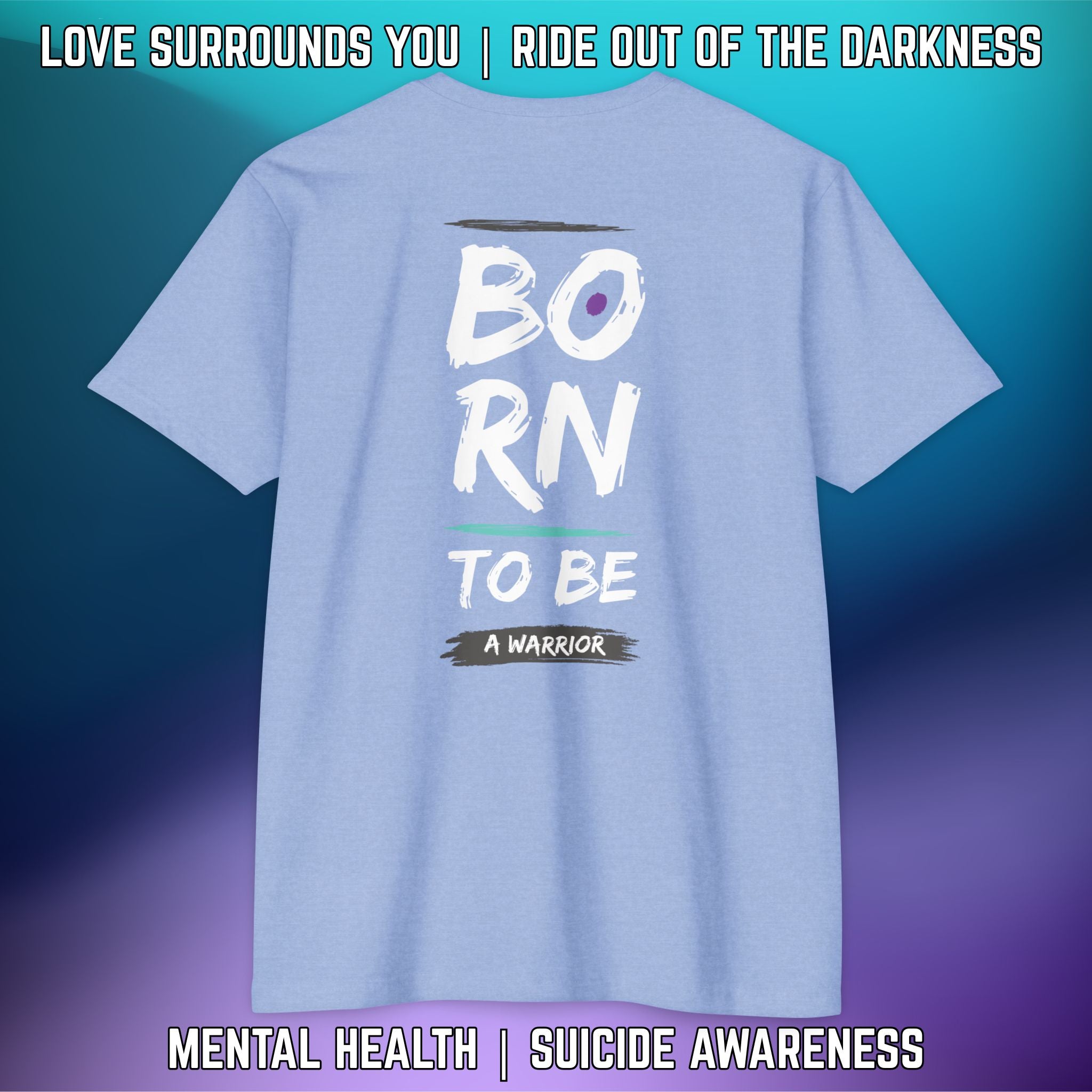 BORN TO BE A WARRIOR: T-Shirt Next Level 6210 - LSY