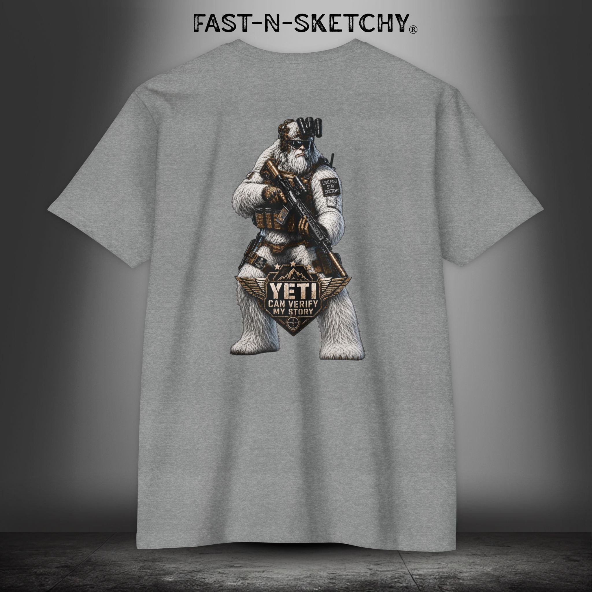 Yeti Can Verify My Story: Military Edition Tee