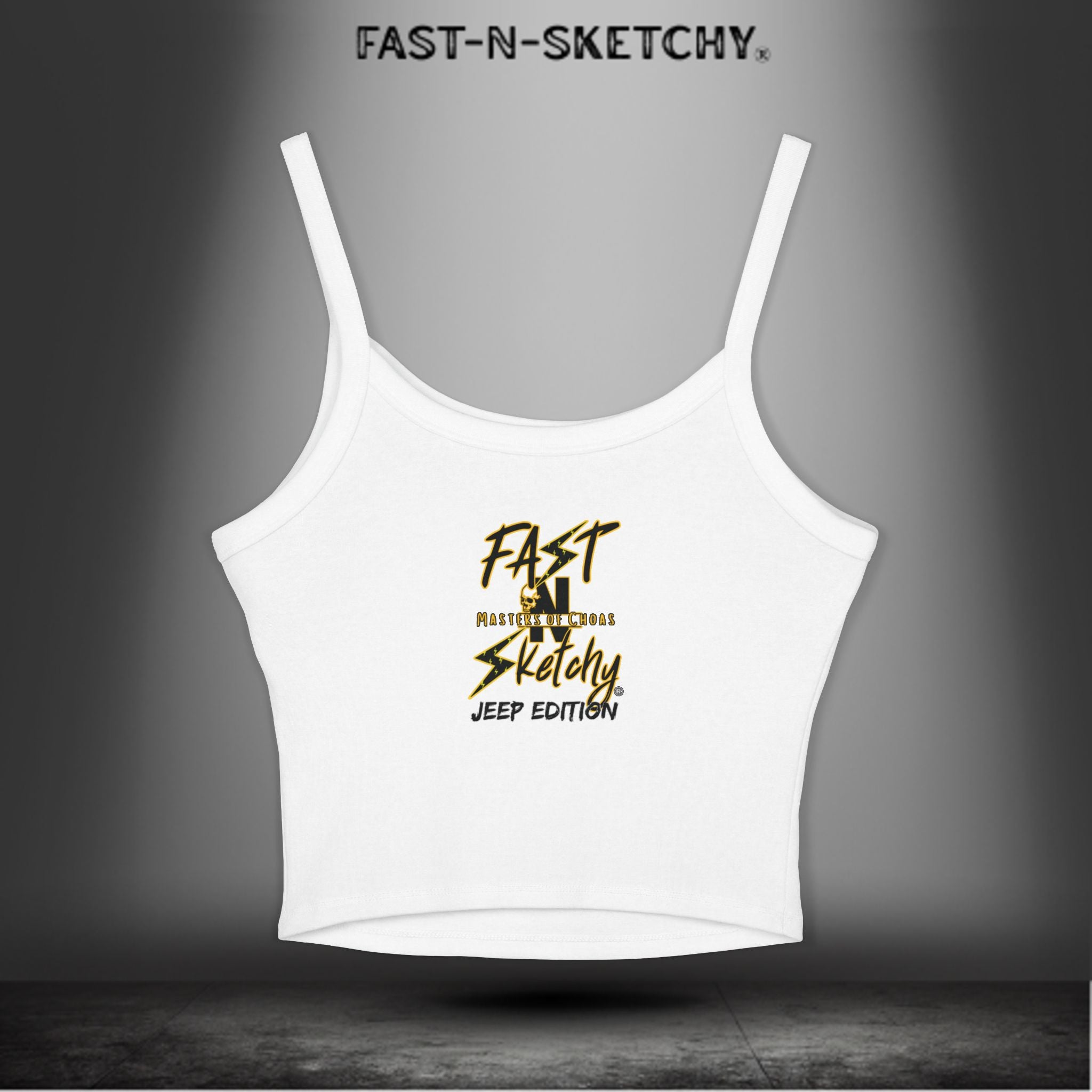 Jeep Edition: Wave Damnit created by Holly - Women's Spaghetti Strap Tank Top