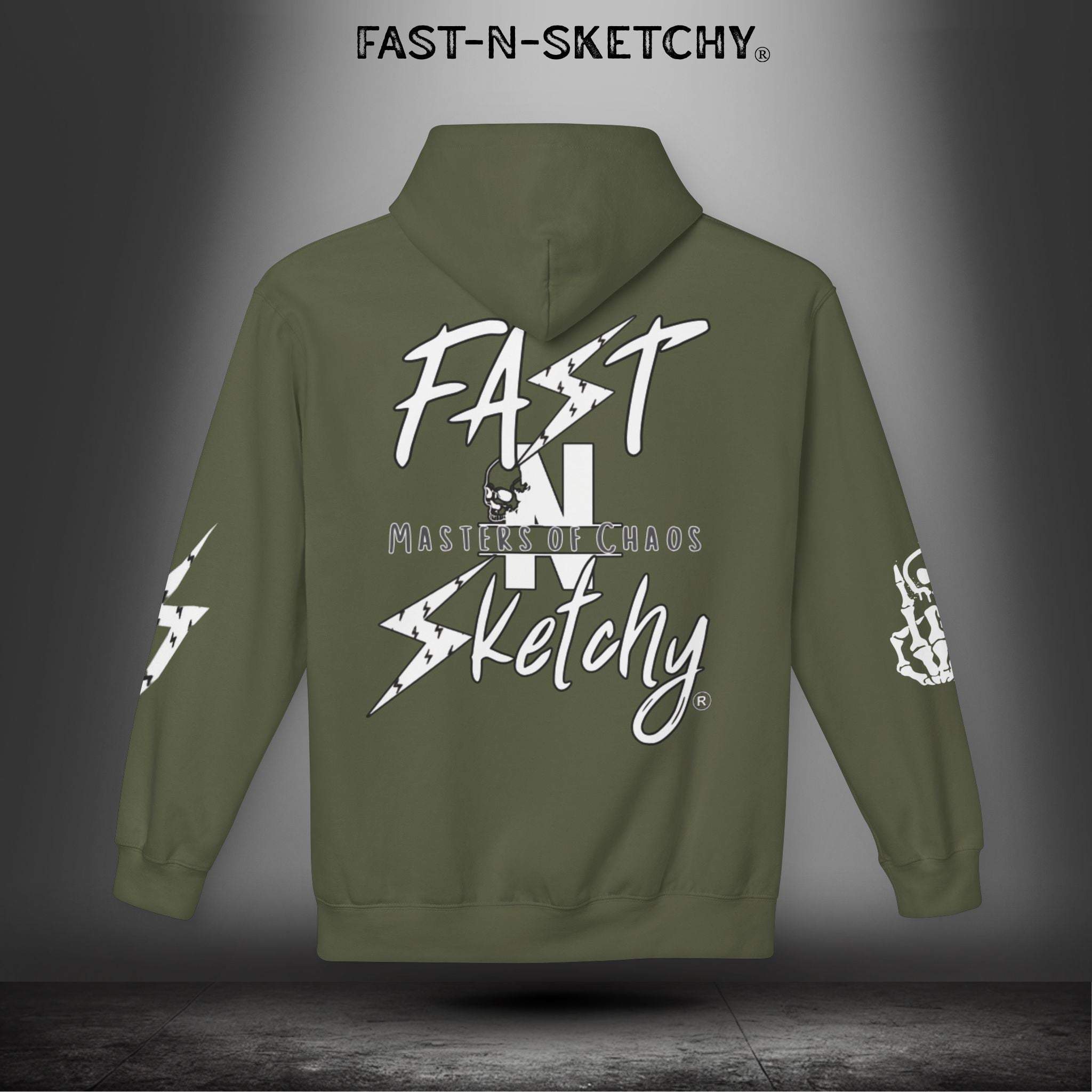 FAST-N-SKETCHY®: Fleece Hoodie 80/20 Blend (Dark Colors)