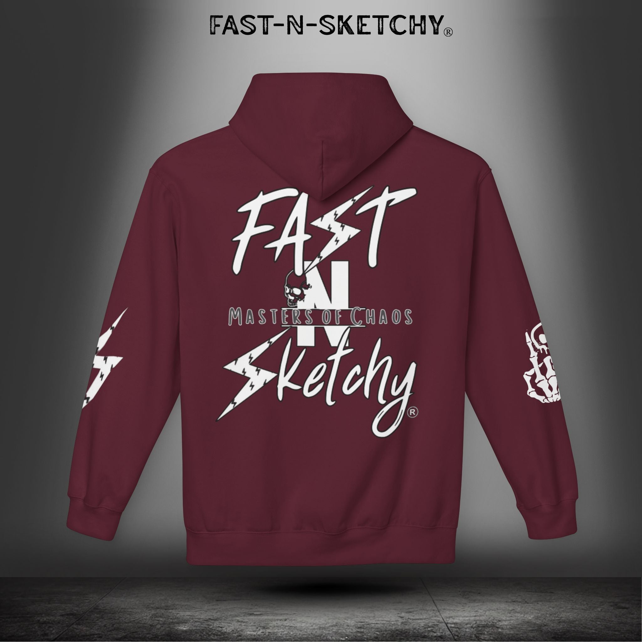 FAST-N-SKETCHY®: Fleece Hoodie 80/20 Blend (Dark Colors)
