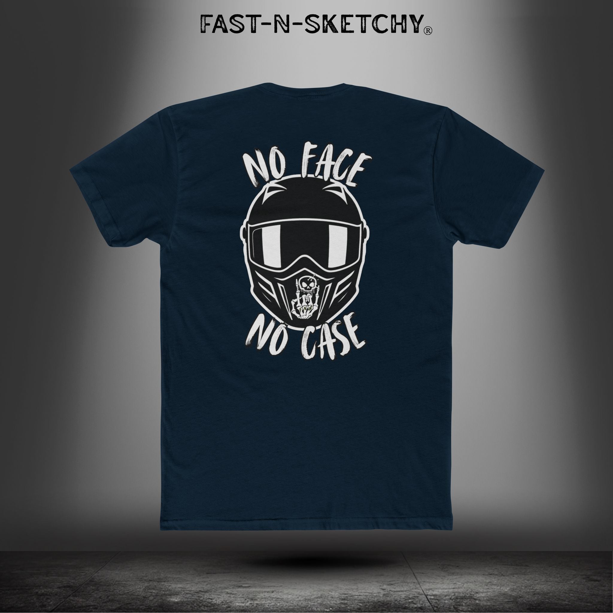 No Face, No Case: Biker Edition Relaxed Classic Tee (S-5XL)