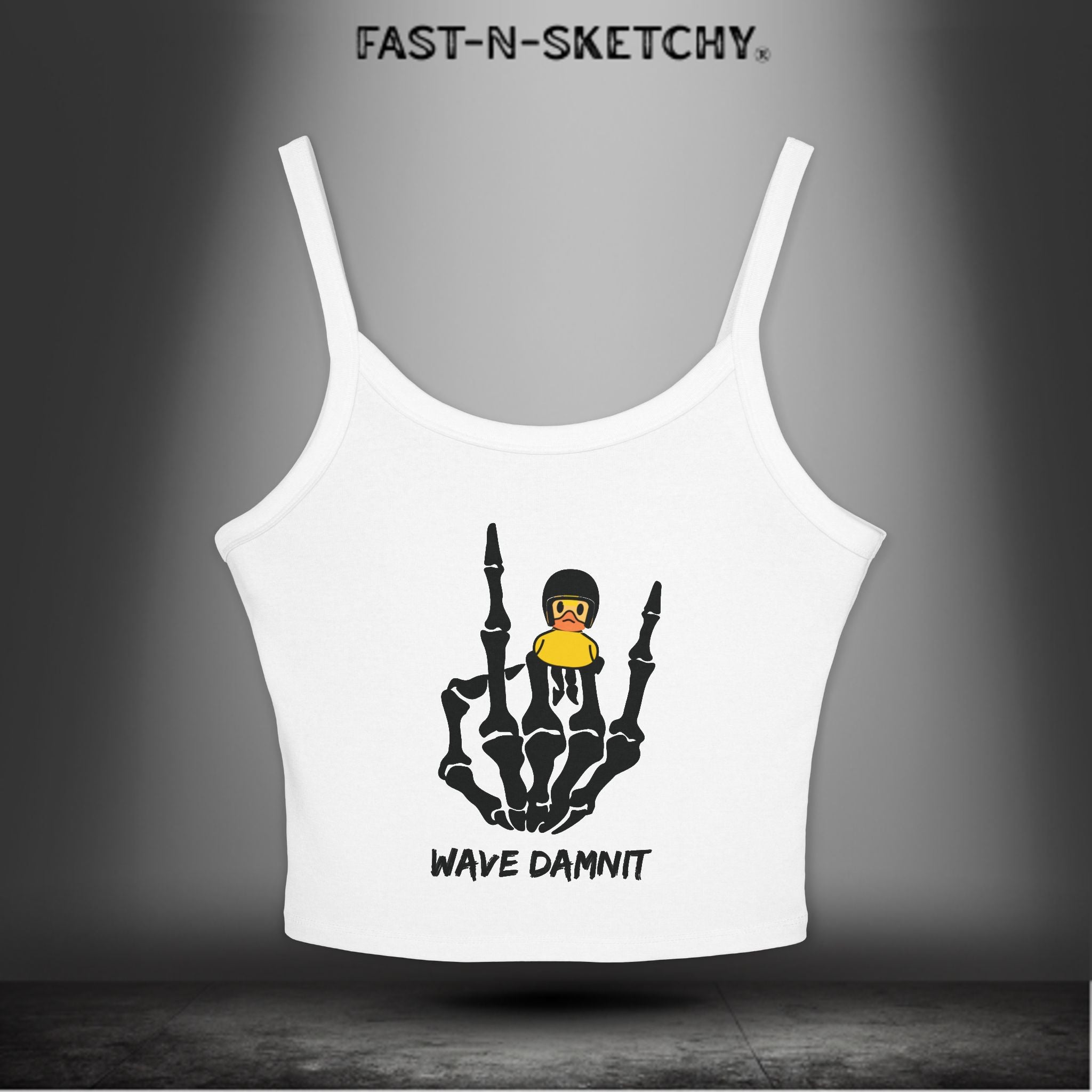 Jeep Edition: Wave Damnit created by Holly - Women's Spaghetti Strap Tank Top