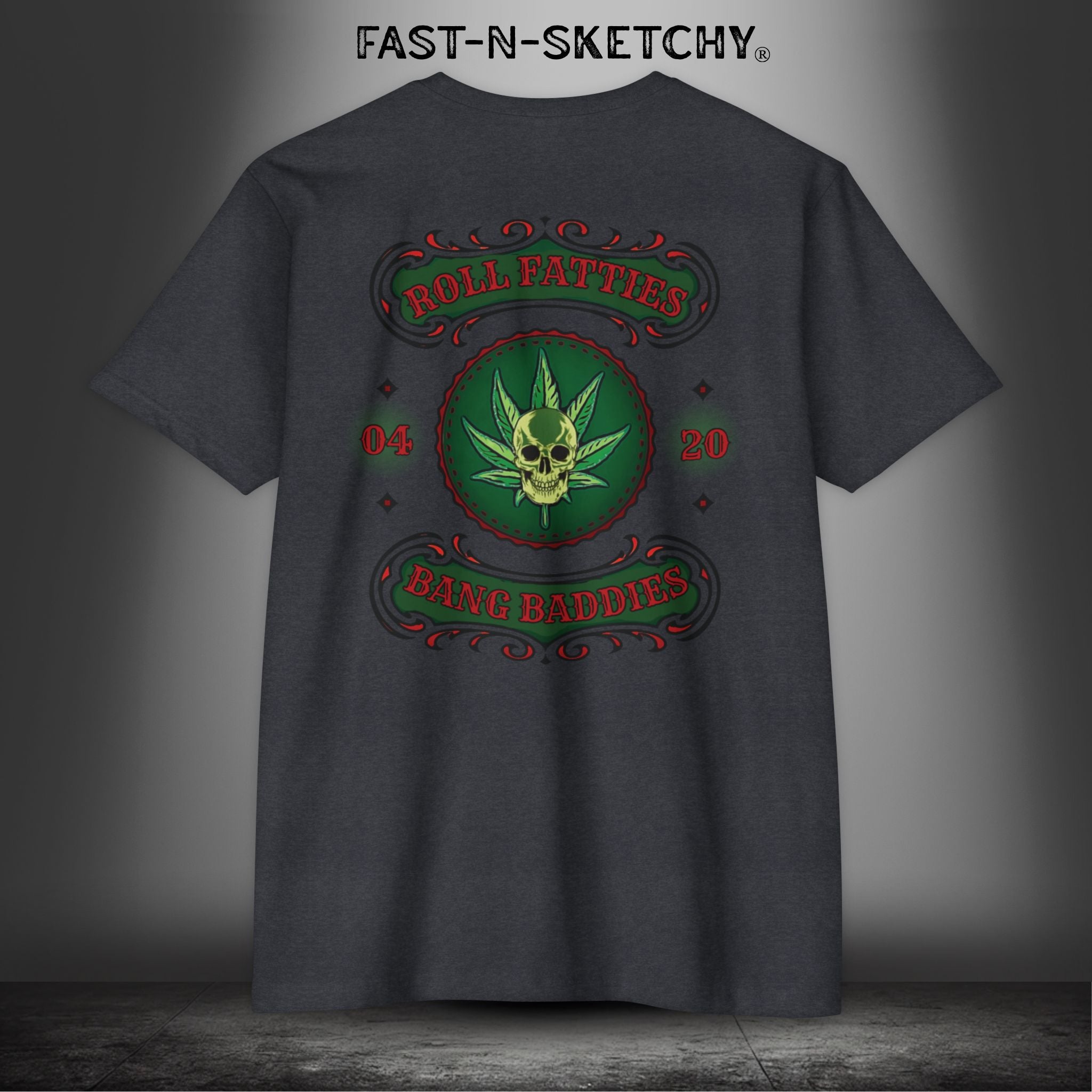 The Highlife: Roll Fatties & Bang Baddies: Biker Edition Premium Fitted Tee