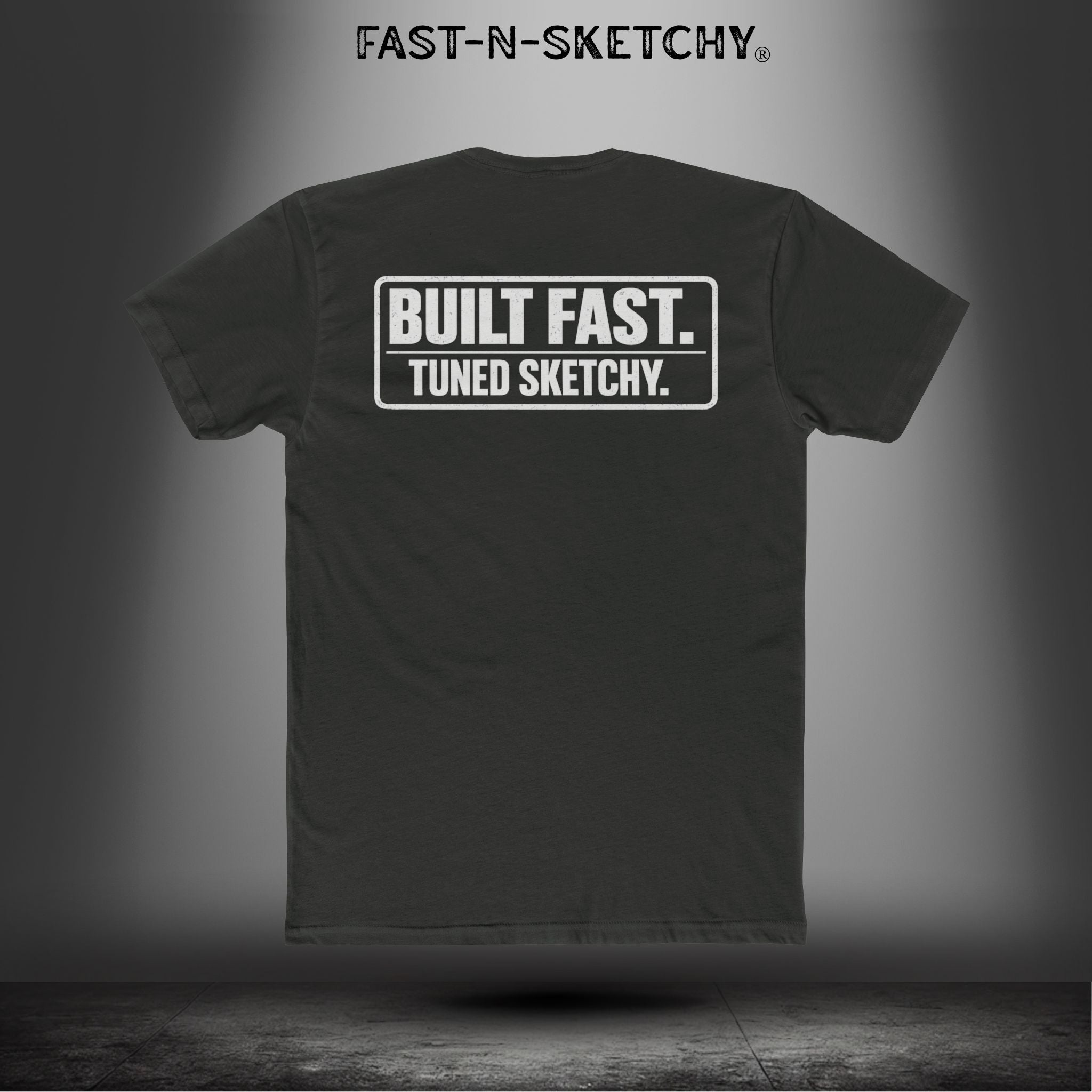 Built Fast, Tuned Sketchy: Bagger Racing Biker Edition Relaxed Classic Tee