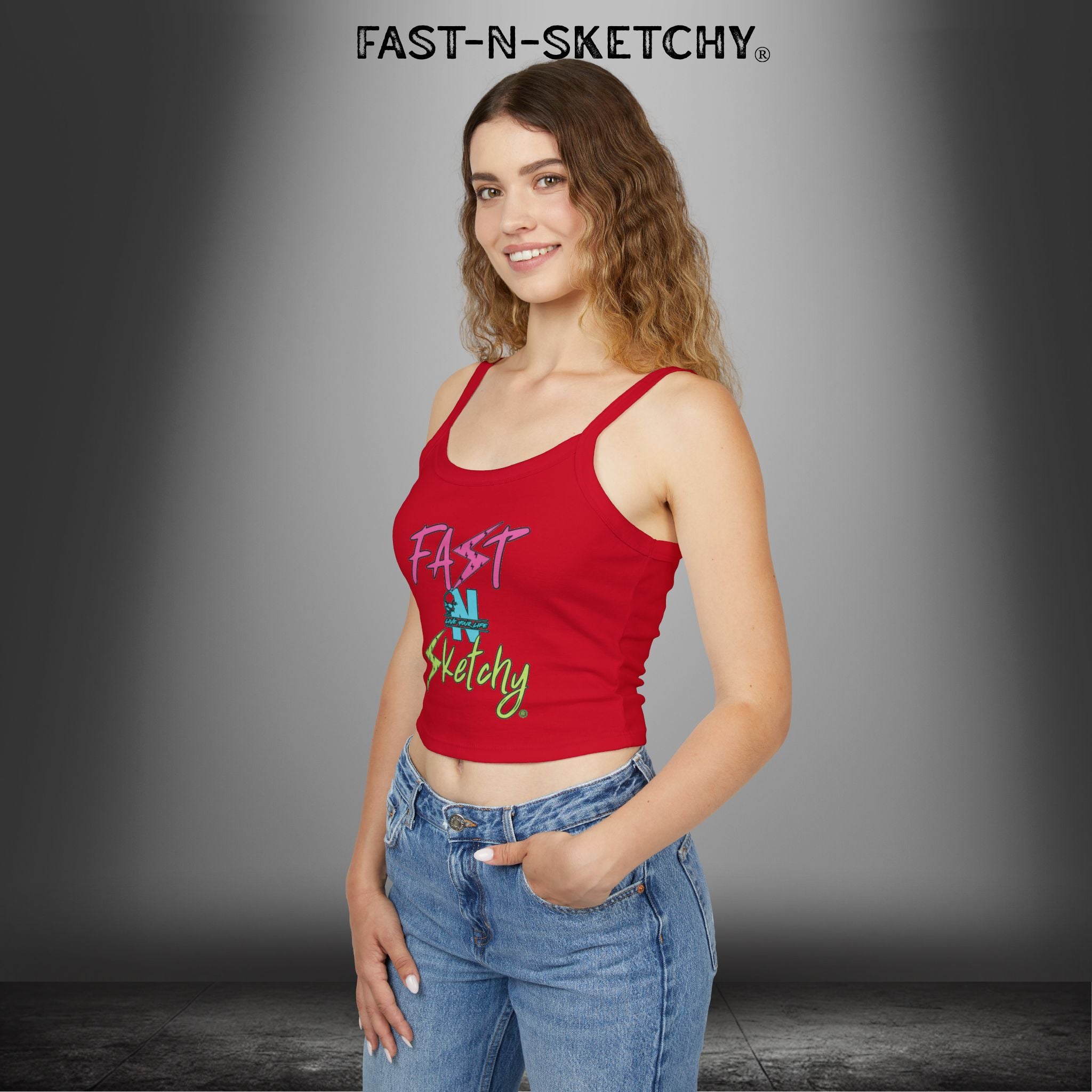 FAST-N-SKETCHY®: Spaghetti Strap Tank Top