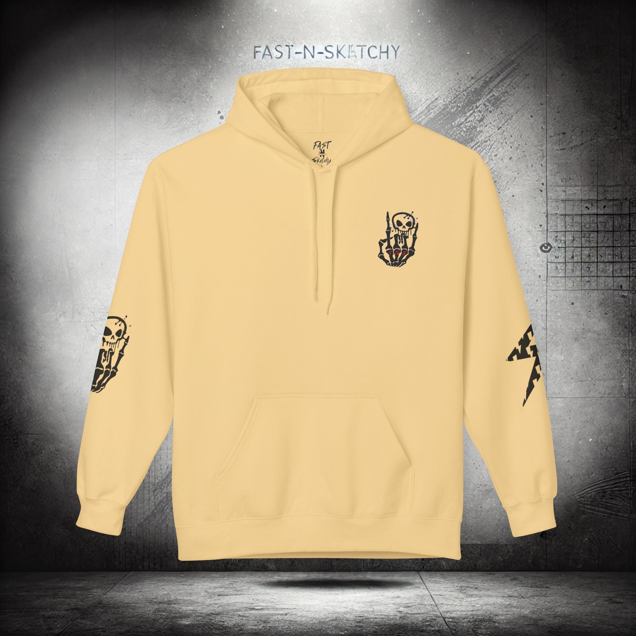 FAST-N-SKETCHY®: Fleece Hoodie 80/20 Blend (Light Colors)