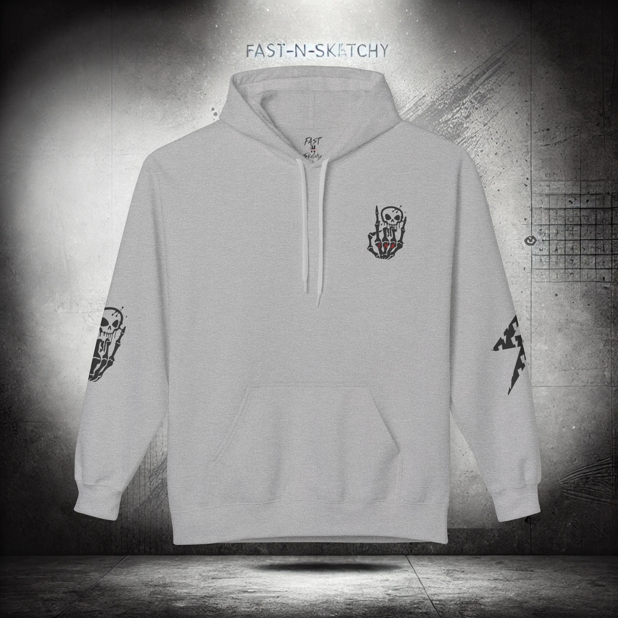 FAST-N-SKETCHY®: Fleece Hoodie 80/20 Blend (Light Colors)