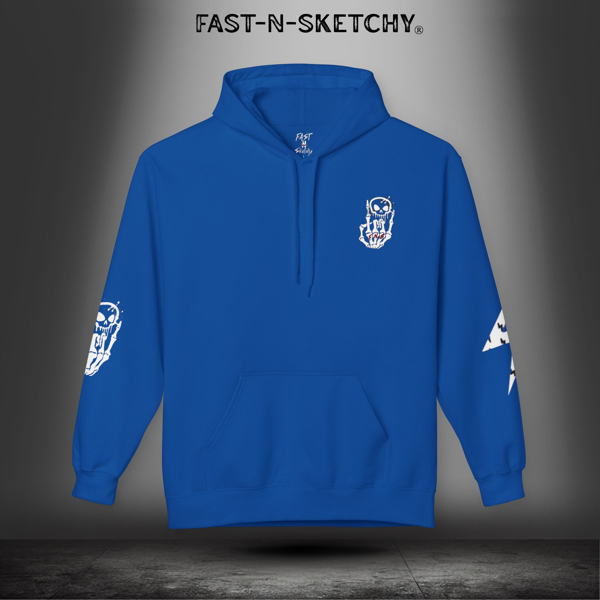 FAST-N-SKETCHY®: Fleece Hoodie 80/20 Blend (Dark Colors)