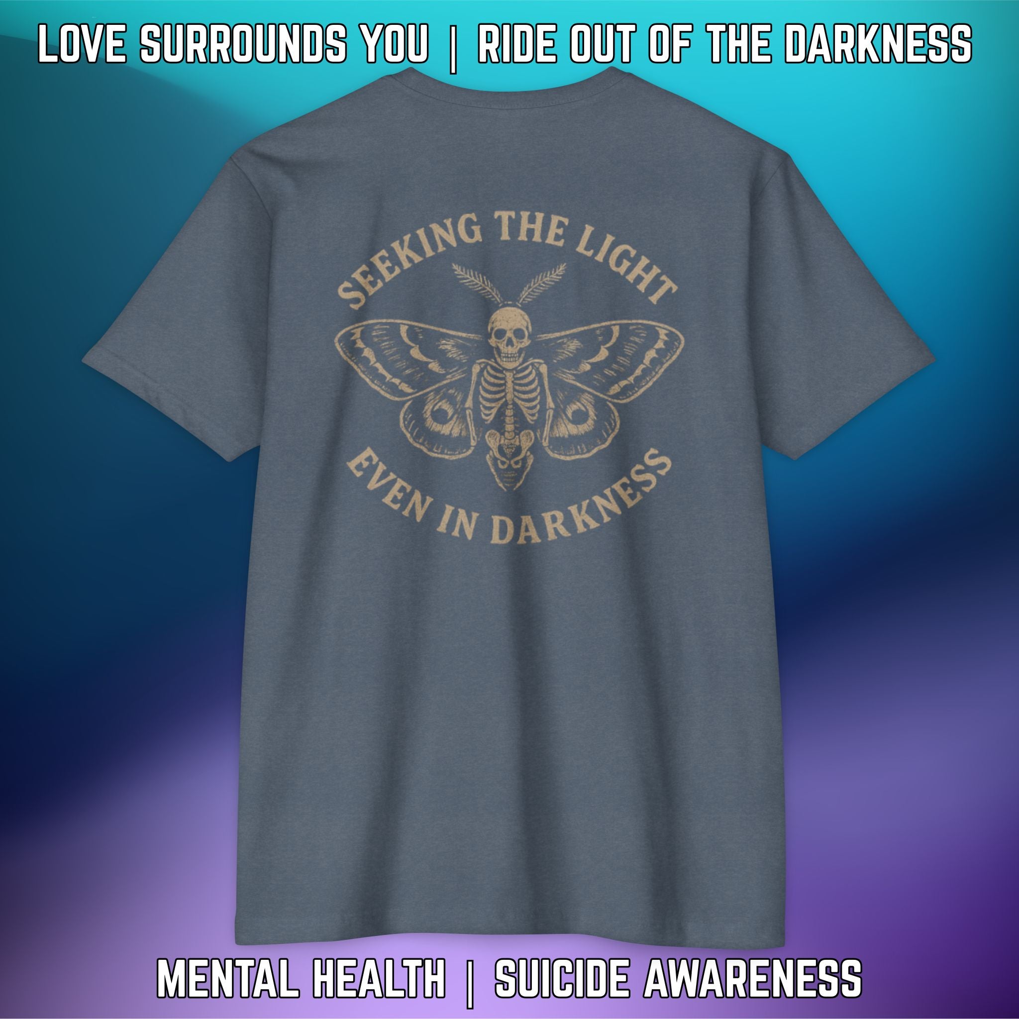 Seeking the Light, Even in Darkness - T-Shirt Next Level 6210 - LSY
