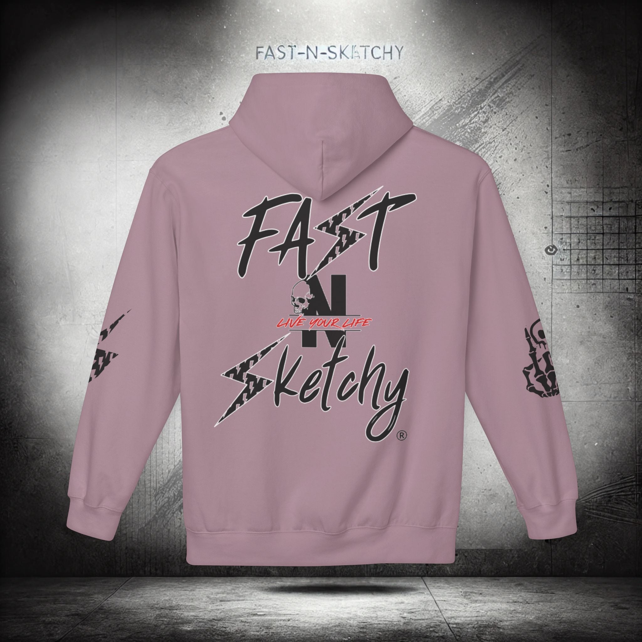 FAST-N-SKETCHY®: Fleece Hoodie 80/20 Blend (Light Colors)
