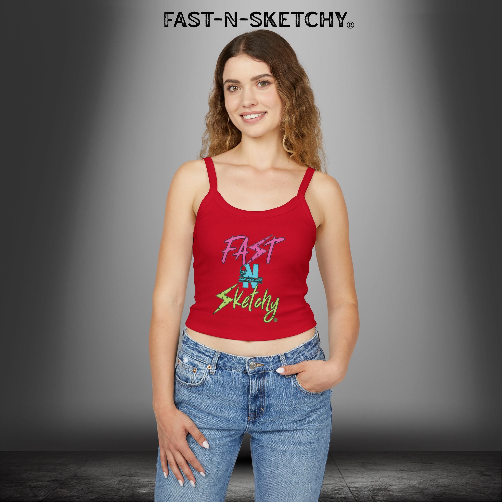 FAST-N-SKETCHY®: Spaghetti Strap Tank Top