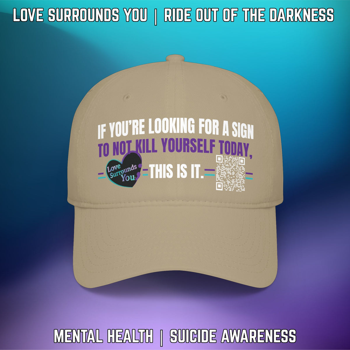If You’re Looking for a Sign…This Is It QR Code Low Profile Baseball Cap - LSY
