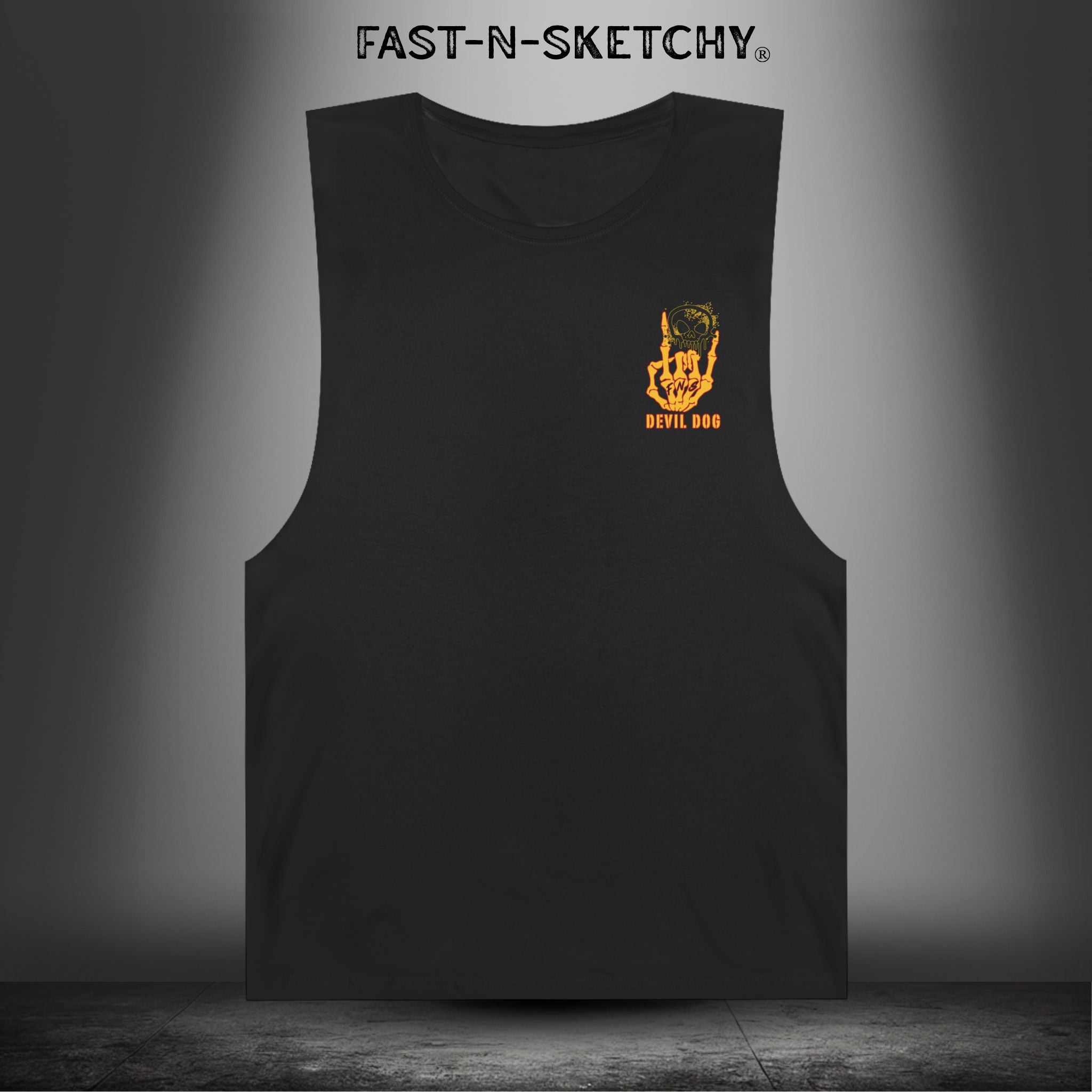 Devil Dog: Not as Lean, Still as Mean, Always a Marine - Muscle Tank Top