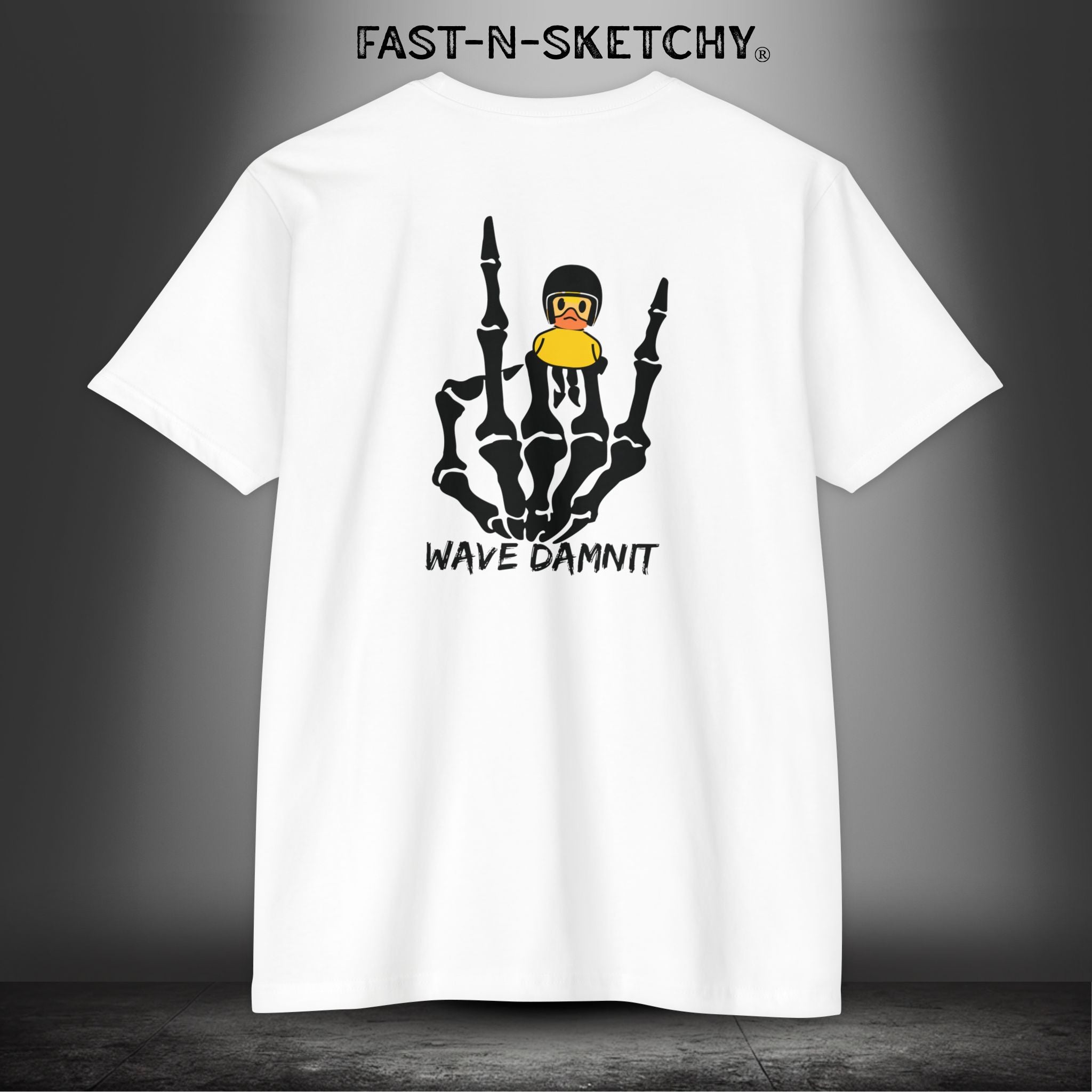 JEEP EDITION: WAVE DAMNIT created by Holly - T-Shit Next Level 6210 (White)