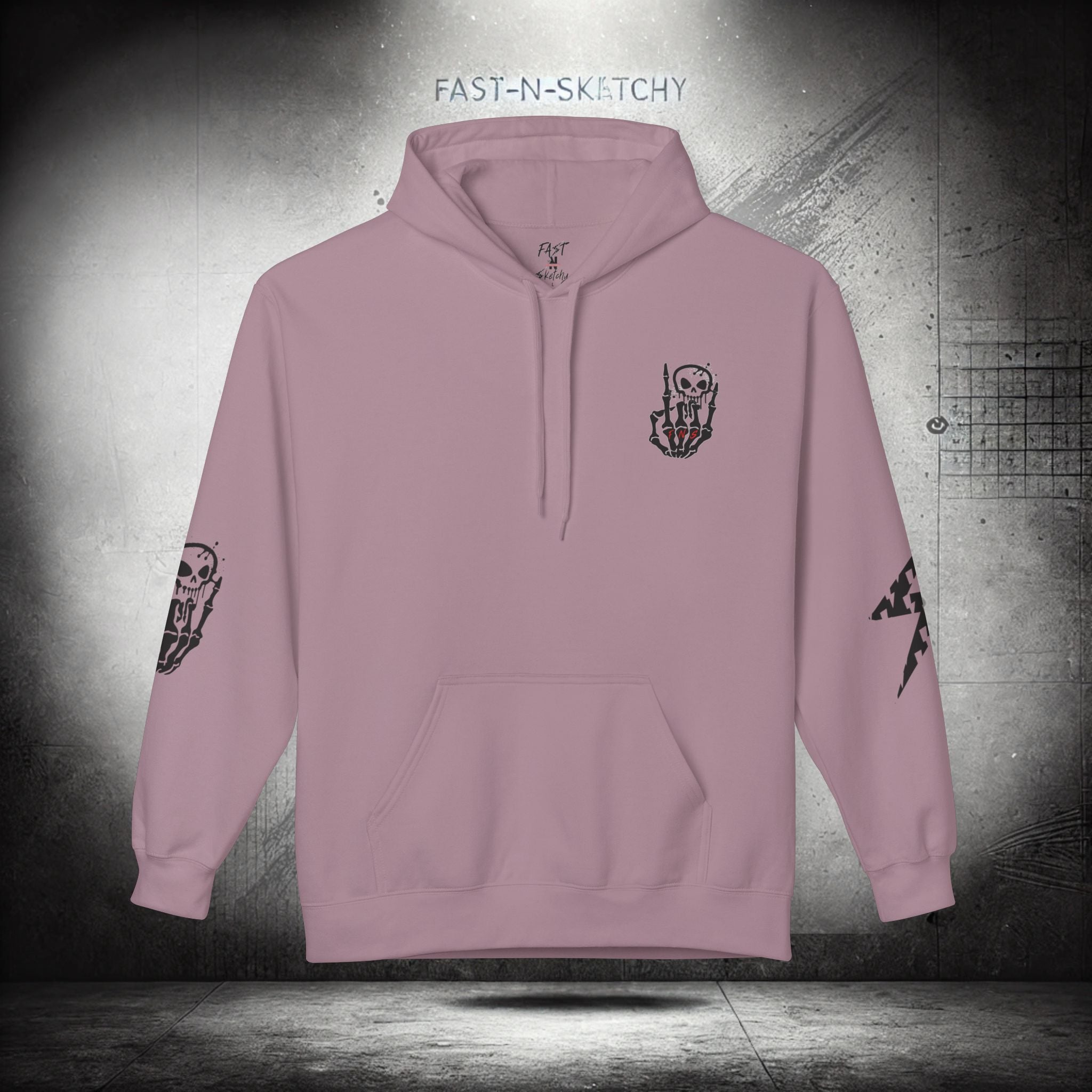 FAST-N-SKETCHY®: Fleece Hoodie 80/20 Blend (Light Colors)