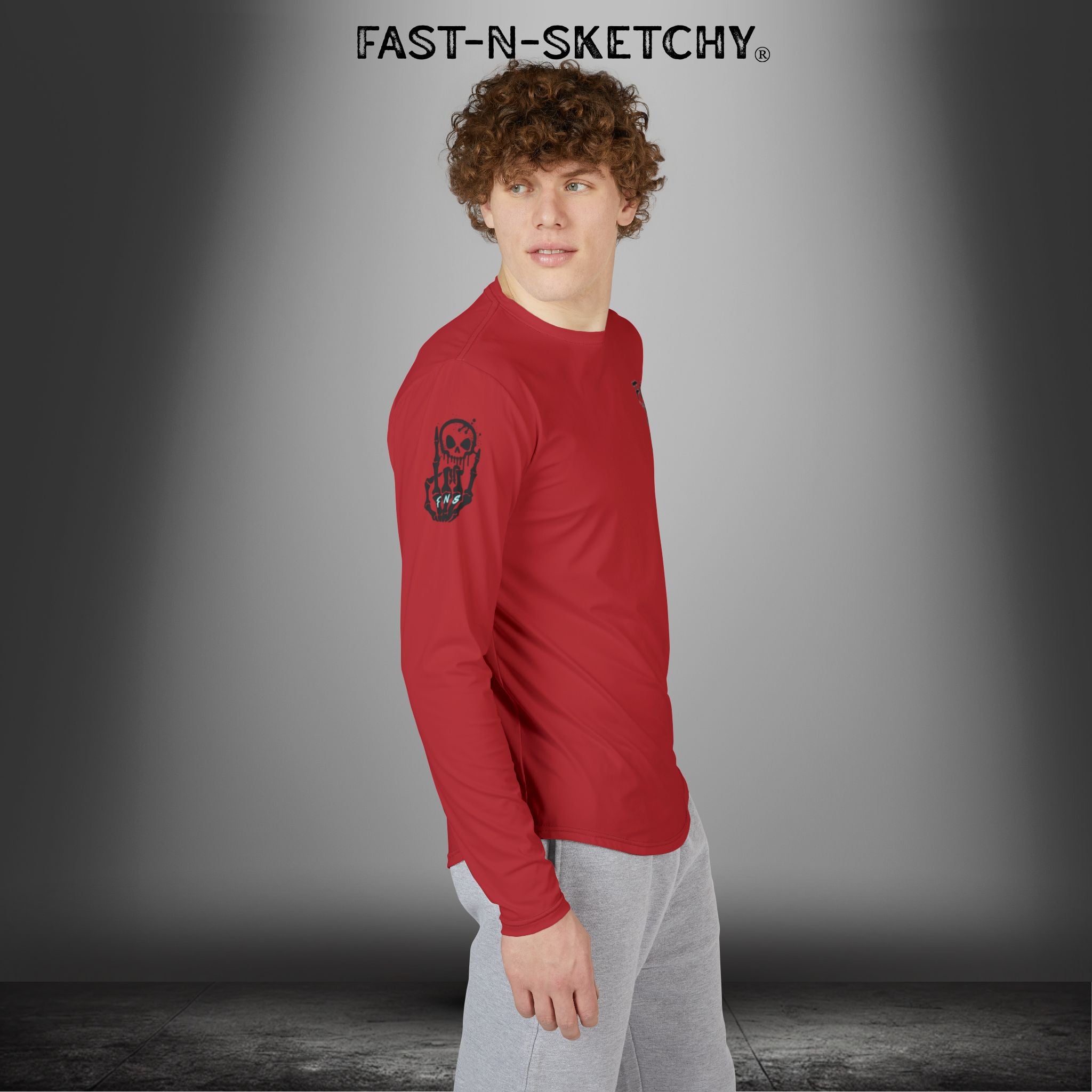 Fast-N-Salty UV Protection Long Sleeve Shirt - (Red)