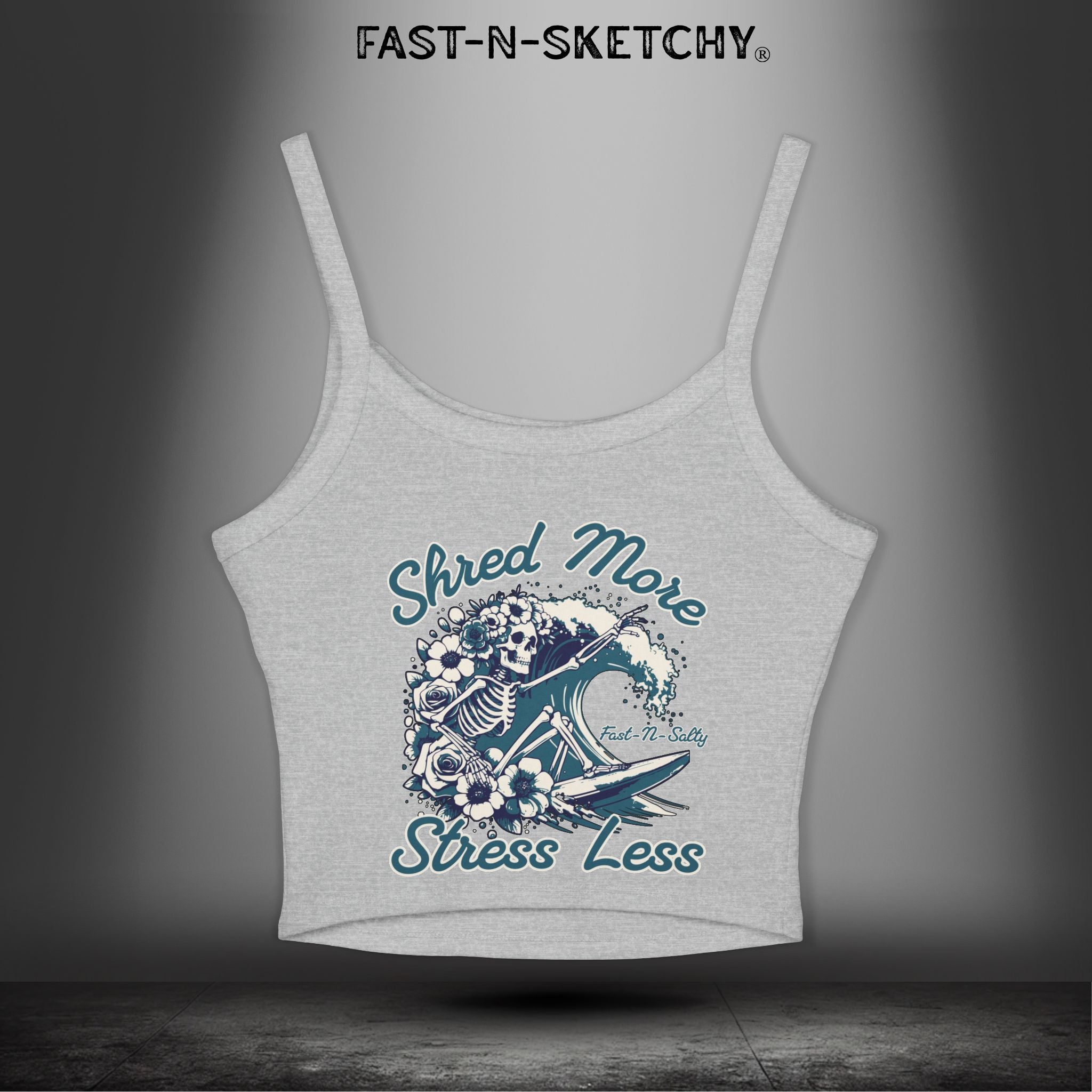 SHRED MORE & STRESS LESS: Tank Top Crop