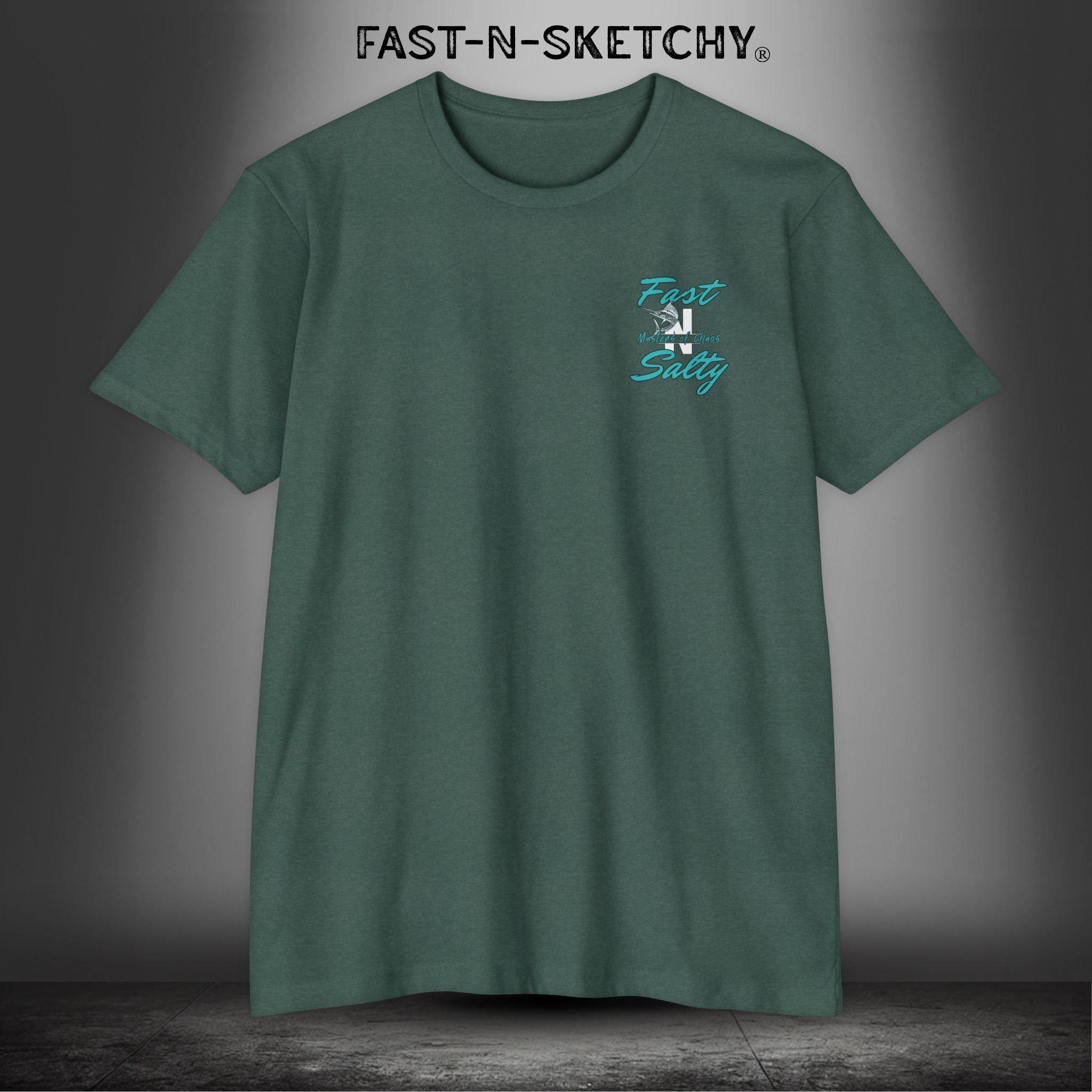 Fast-n-Salty Circle Logo - T-Shirt Next Level 6210