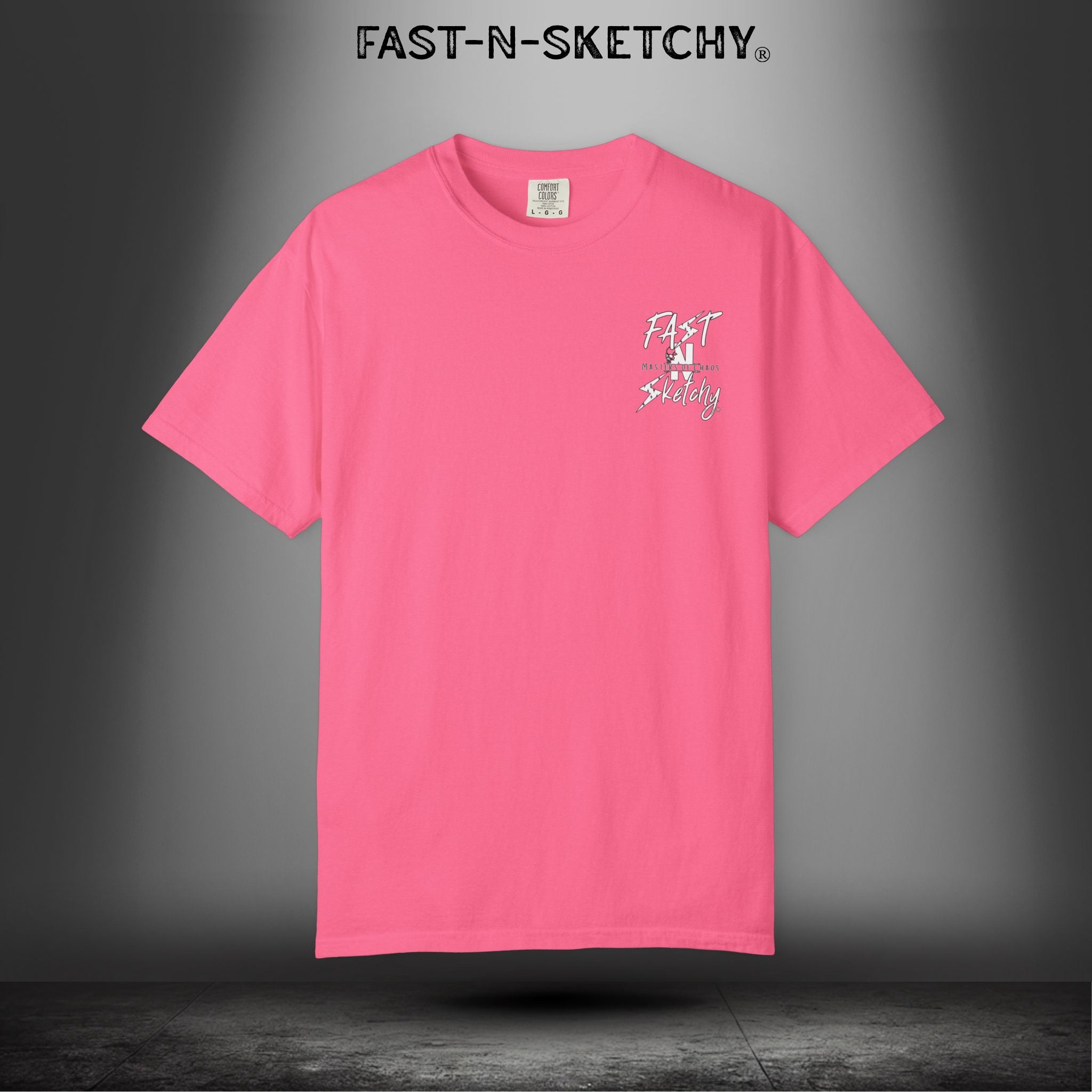No Face, No Case: FAST-N-SKETCHY - T-Shirt up to 4XL (Multiple Colors)