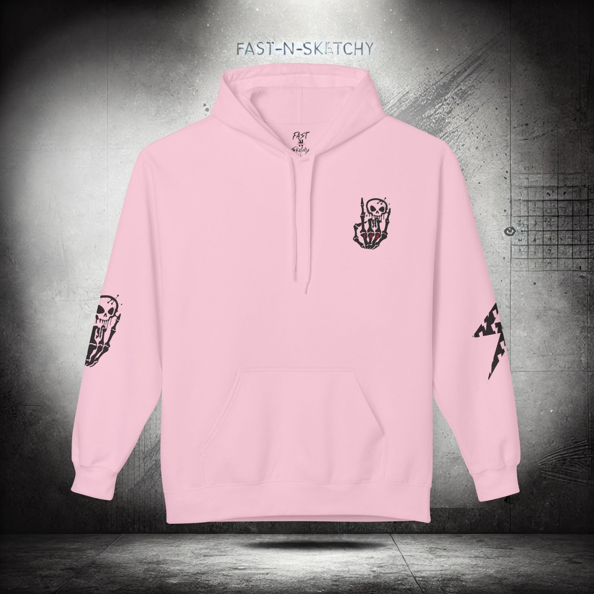 FAST-N-SKETCHY®: Fleece Hoodie 80/20 Blend (Light Colors)