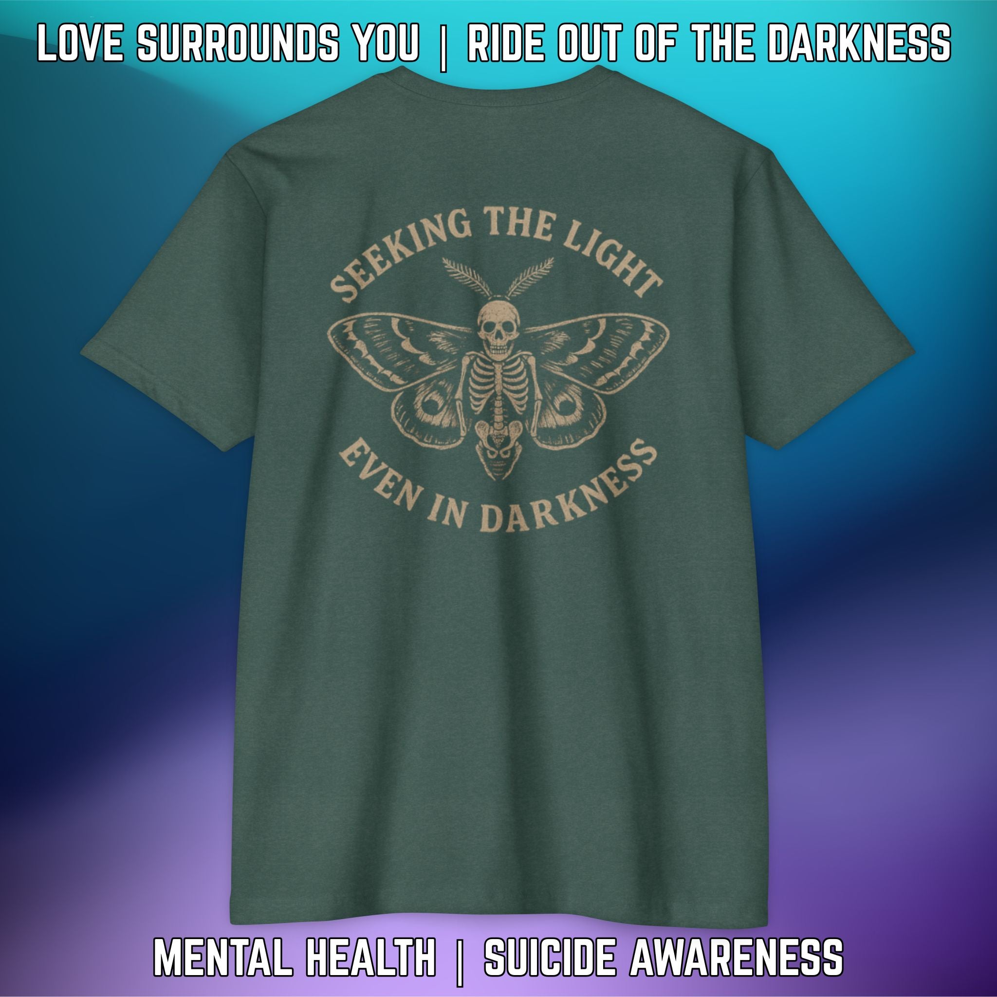 Seeking the Light, Even in Darkness - T-Shirt Next Level 6210 - LSY