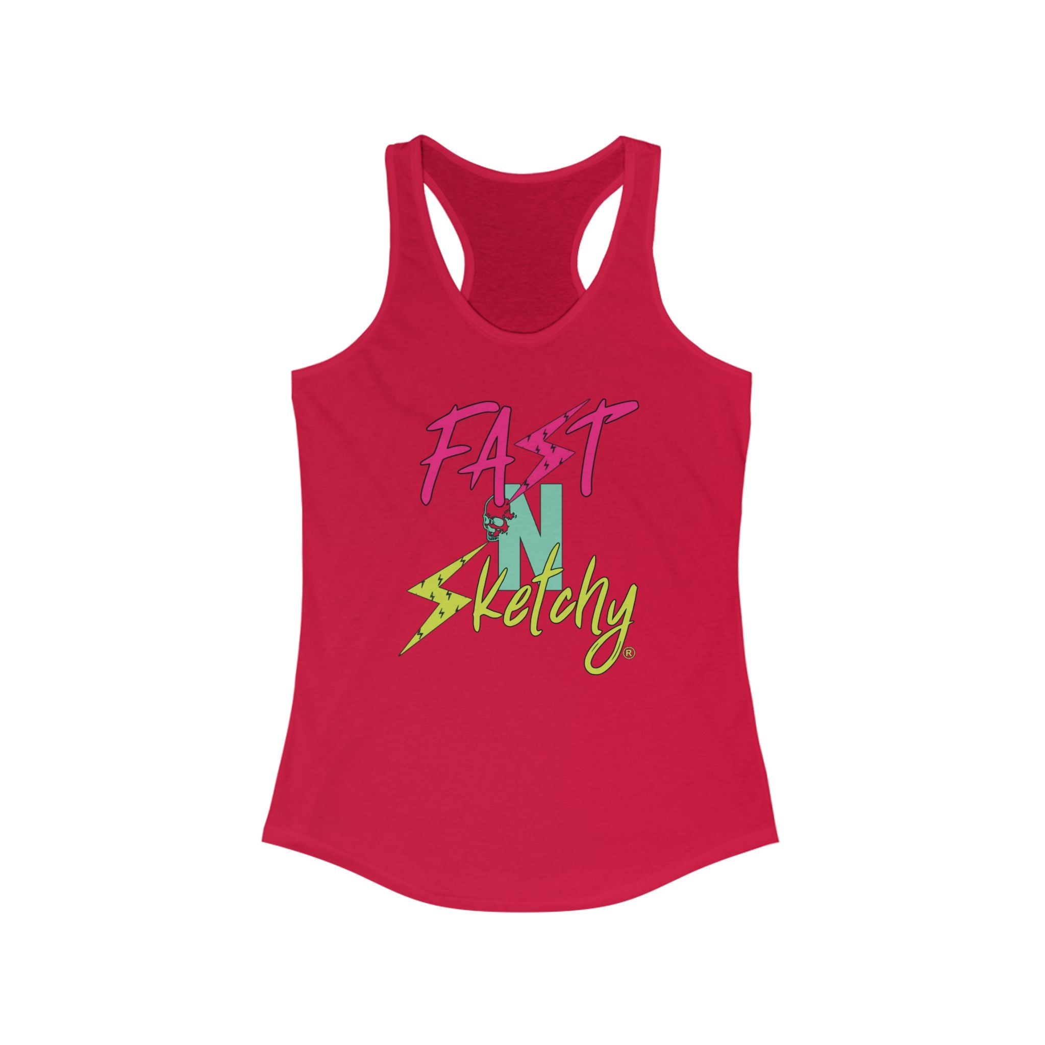 FAST-N-SKETCHY®: Racerback Tank (Hot Colors)