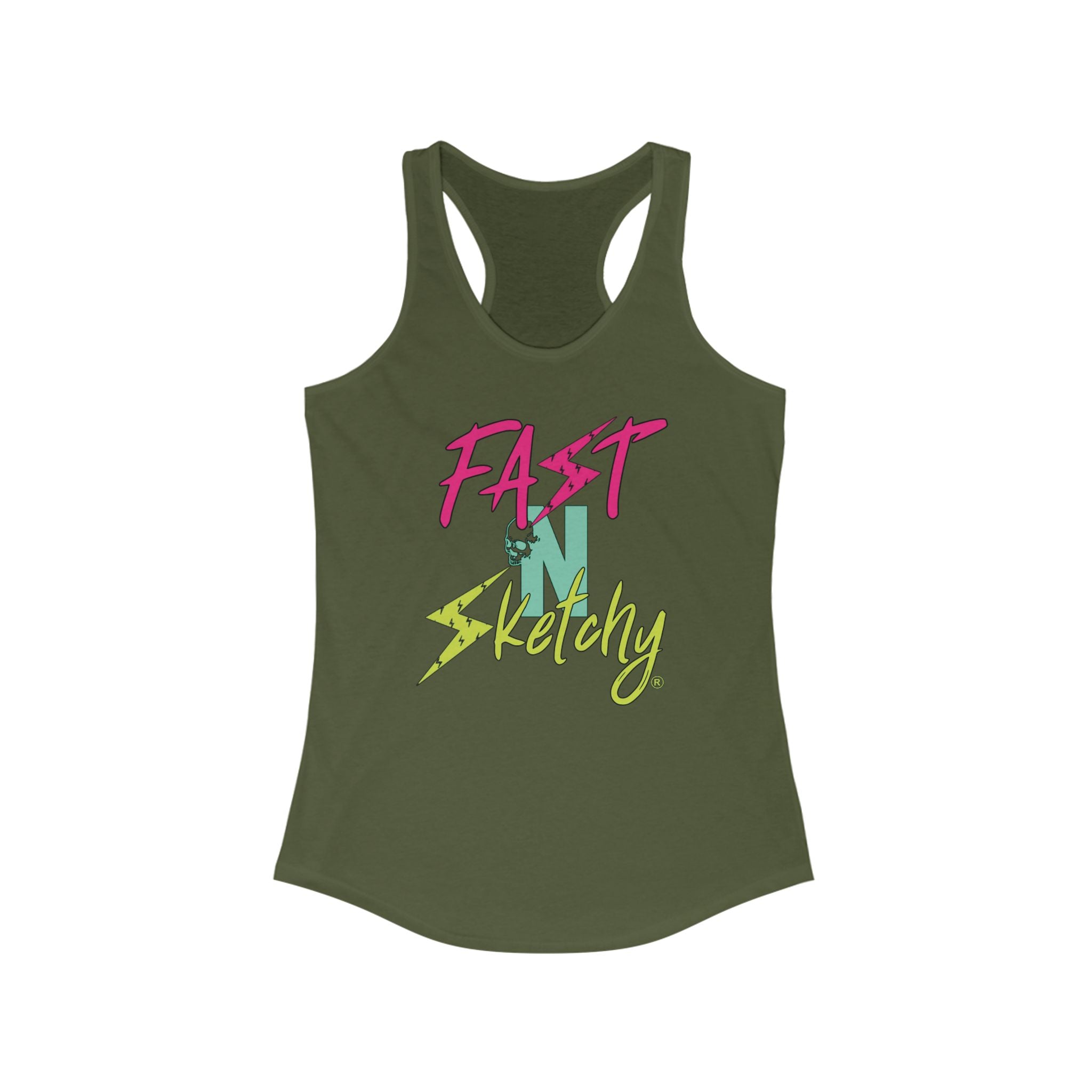 FAST-N-SKETCHY®: Racerback Tank (Hot Colors)