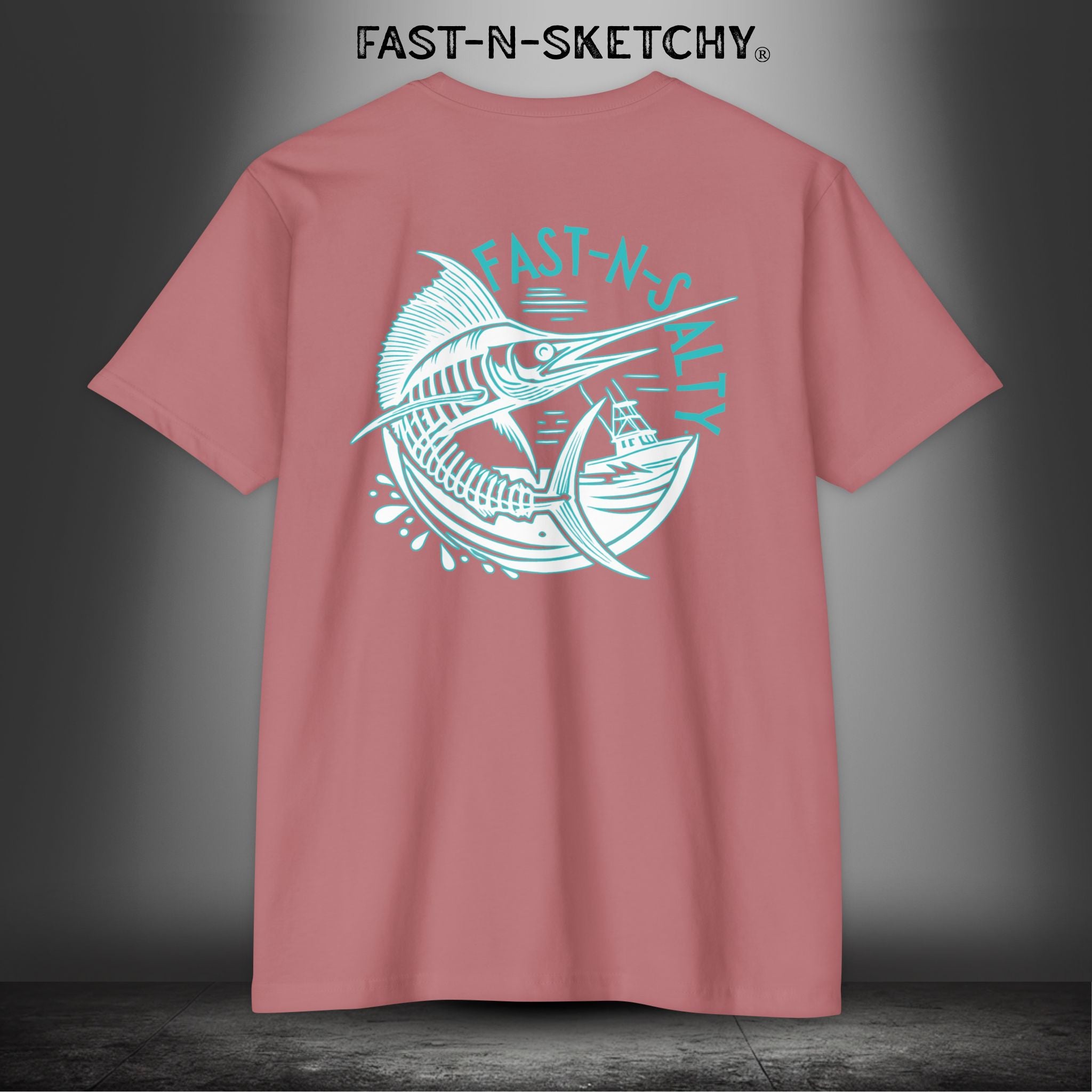 Fast-n-Salty Circle Logo - T-Shirt Next Level 6210