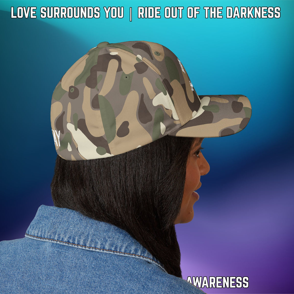 Suicide Awareness Ride Out of the Darkness Flexfit Hat - LSY