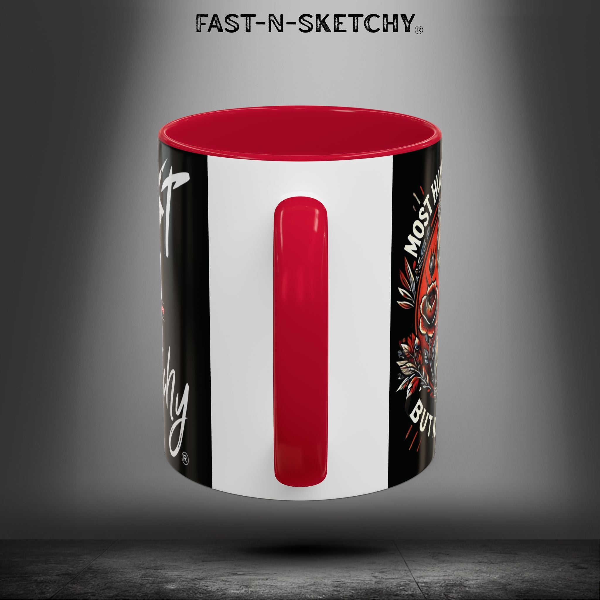 Mugs - MOST HUMANS ARE ALIVE BUT NEVER LIVE - FAST-N-SKETCHY®