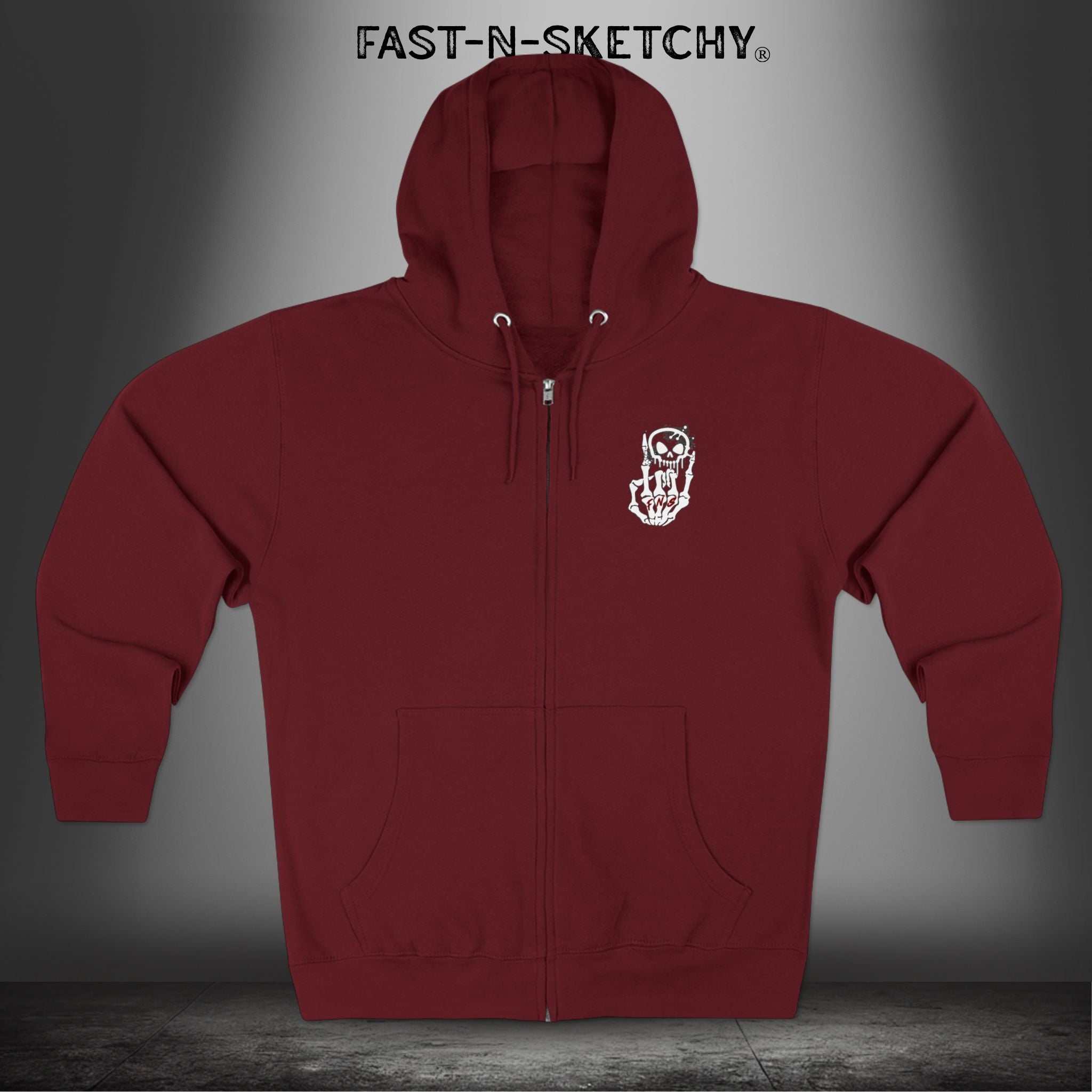 ORIGINAL FNS LOGO: Full Zip Hoodie