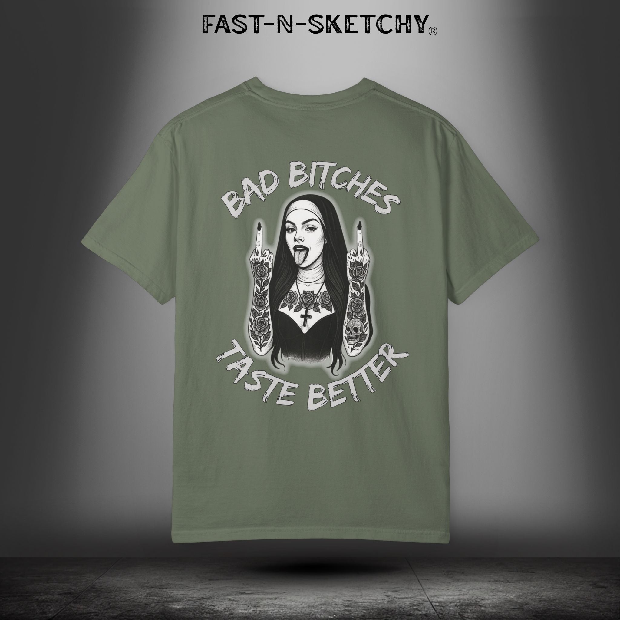Bad Bitches Taste Better: FAST-N-SKETCHY - T-Shirt up to 4XL (Multiple Colors)