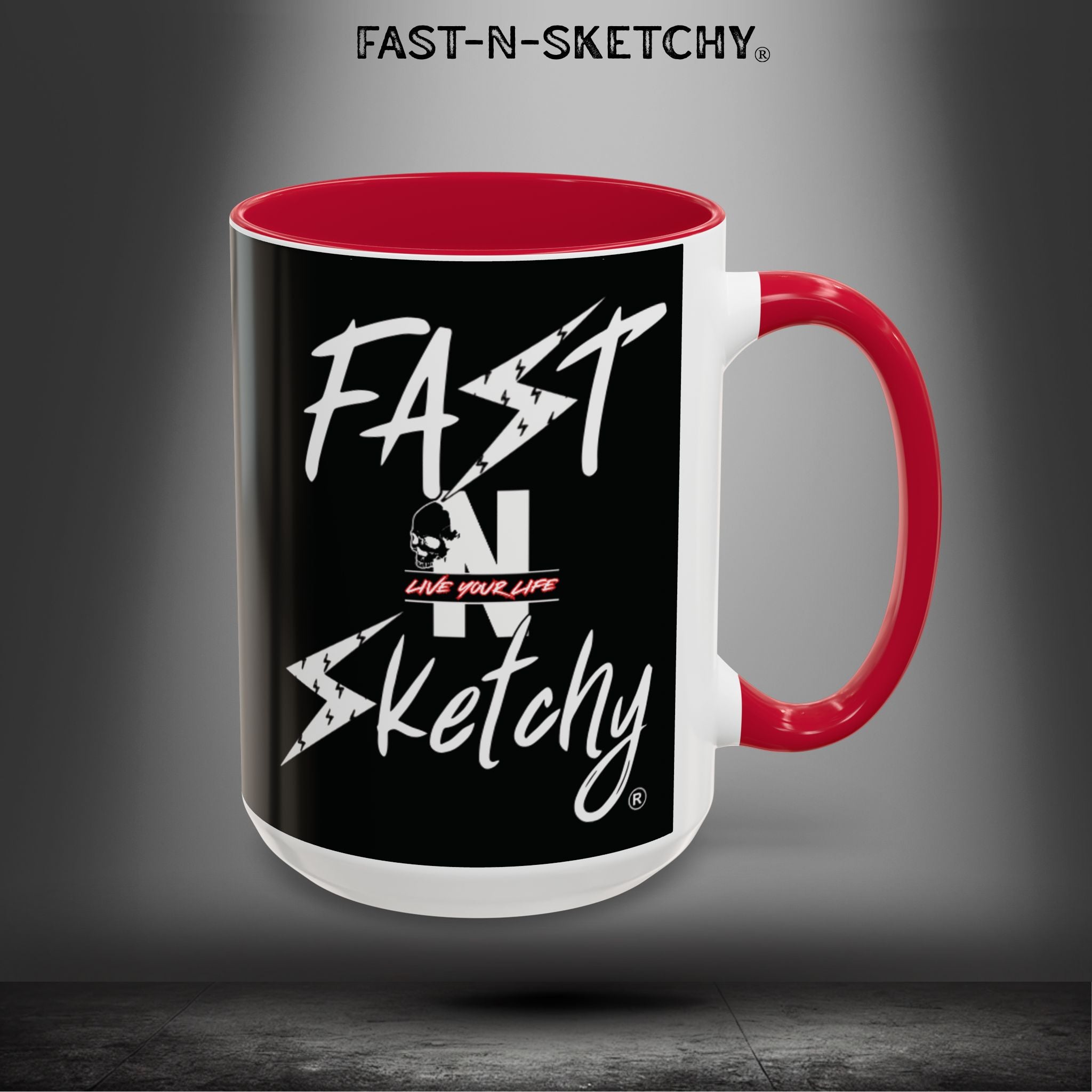 Mugs - MOST HUMANS ARE ALIVE BUT NEVER LIVE - FAST-N-SKETCHY®