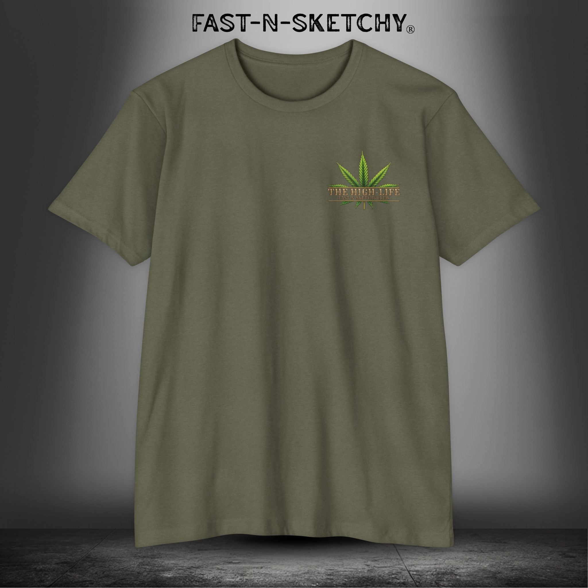 The Highlife: Roll Fatties & Bang Baddies: Biker Edition Premium Fitted Tee