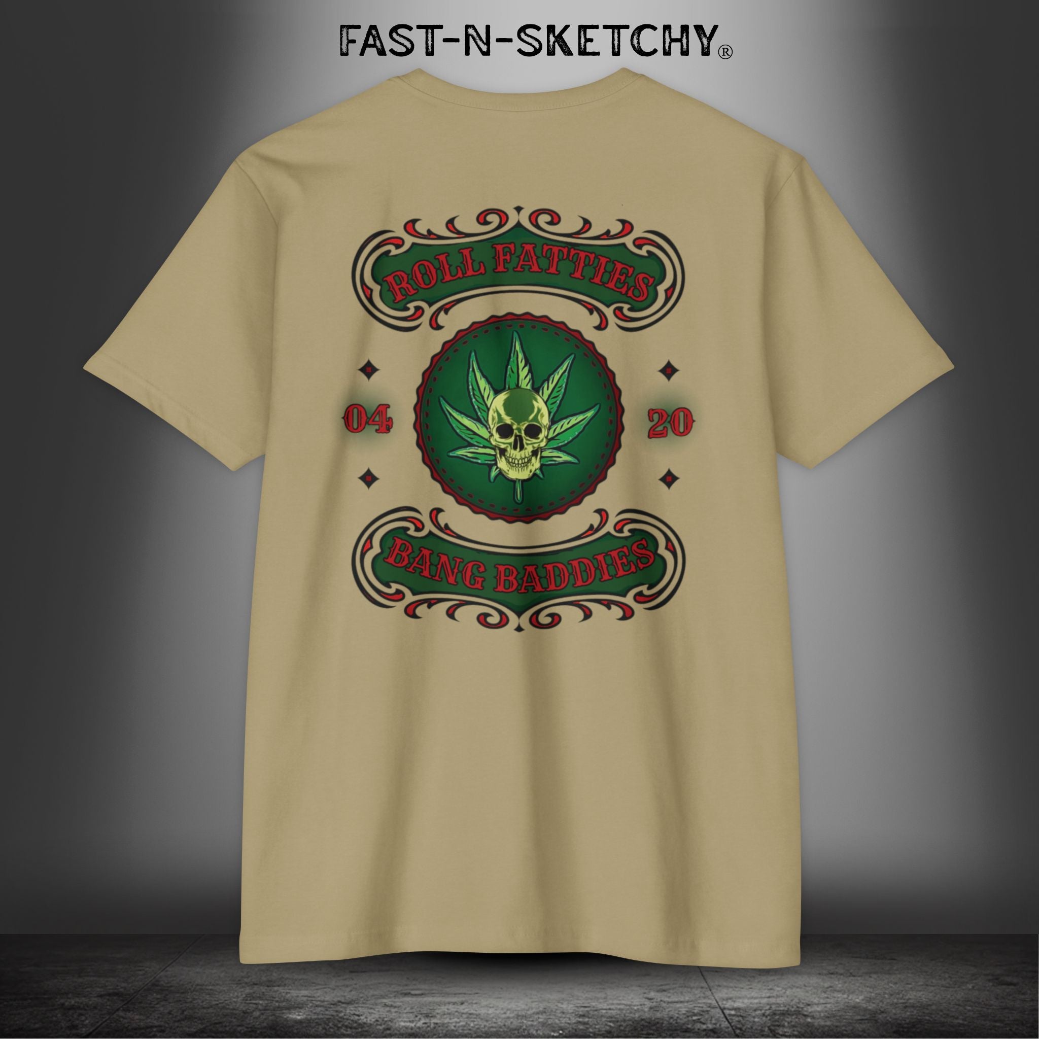 The Highlife: Roll Fatties & Bang Baddies: Biker Edition Premium Fitted Tee