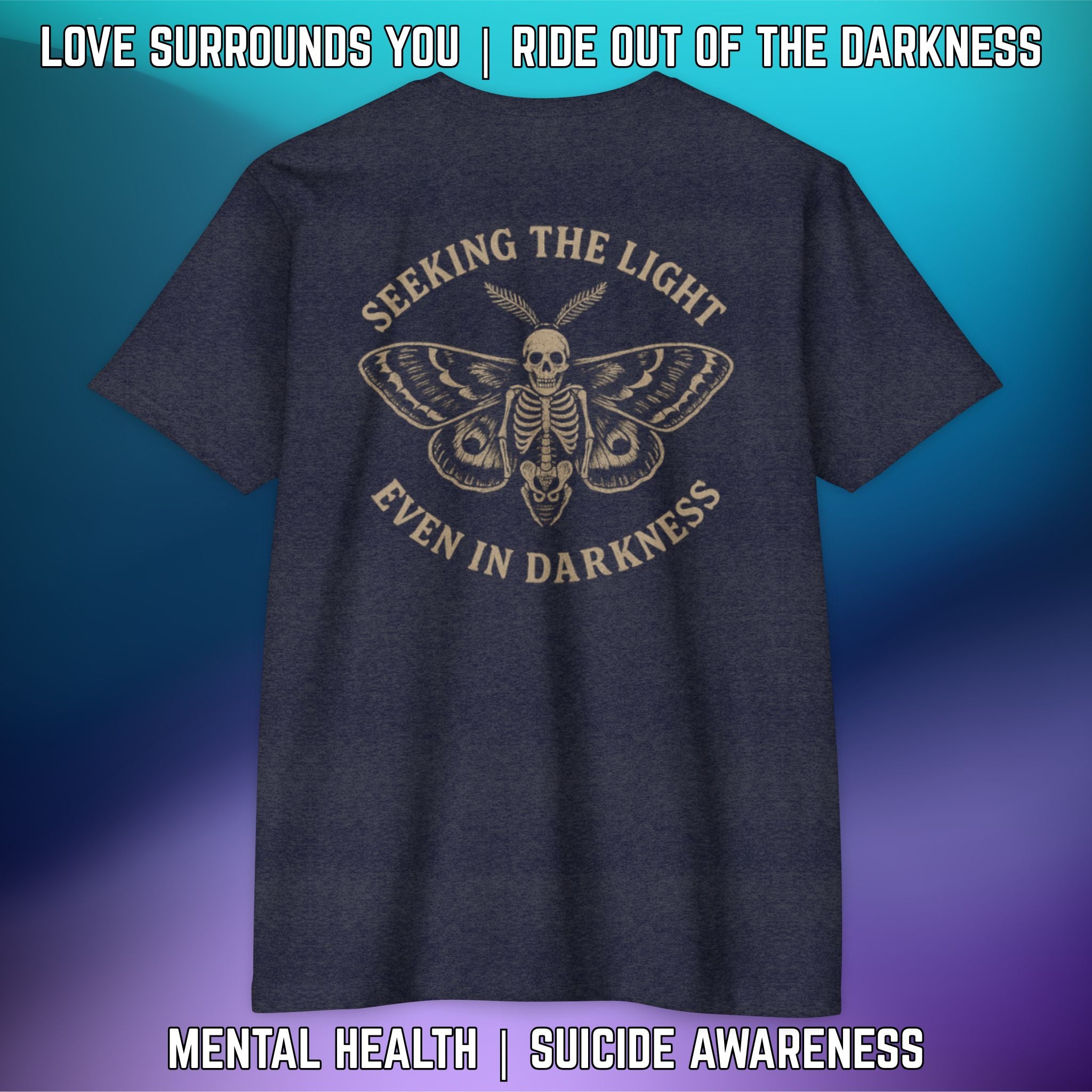 Seeking the Light, Even in Darkness - T-Shirt Next Level 6210 - LSY