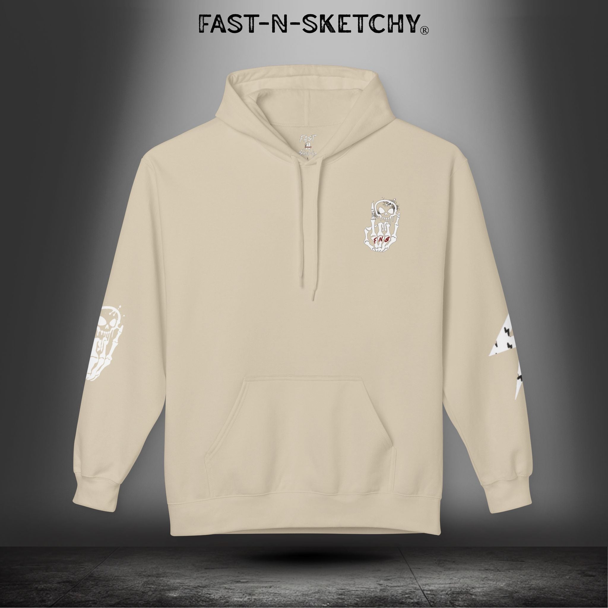 FAST-N-SKETCHY®: Fleece Hoodie 80/20 Blend (Dark Colors)